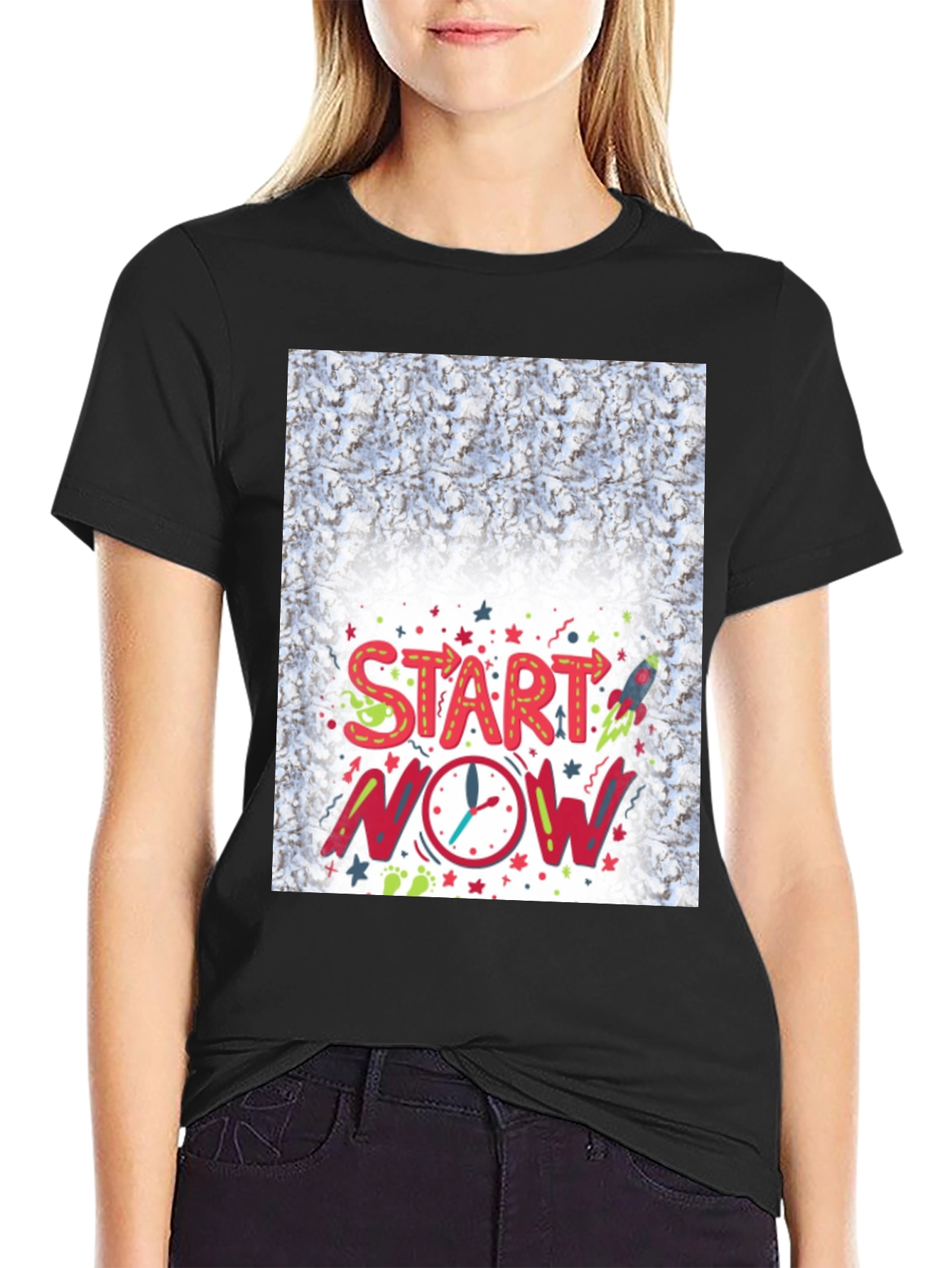 Start Now Graphic Tee - Motivational Design