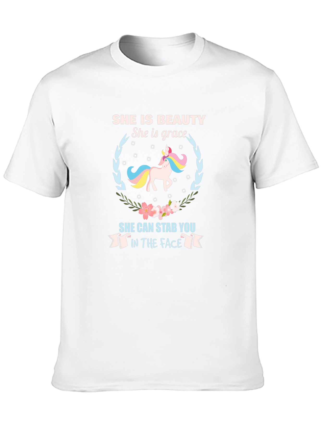 She is Beauty Unicorn Graphic T-Shirt