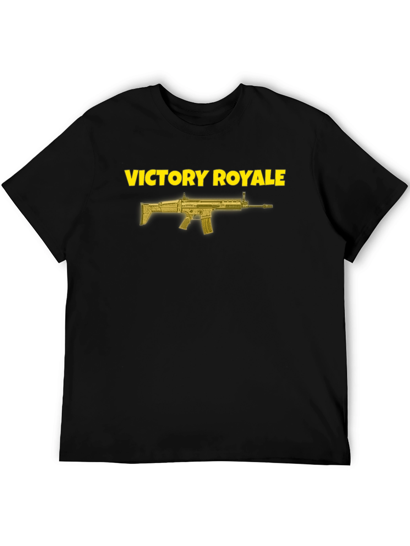 Victory Royale Graphic Tee - Black Cotton T-Shirt