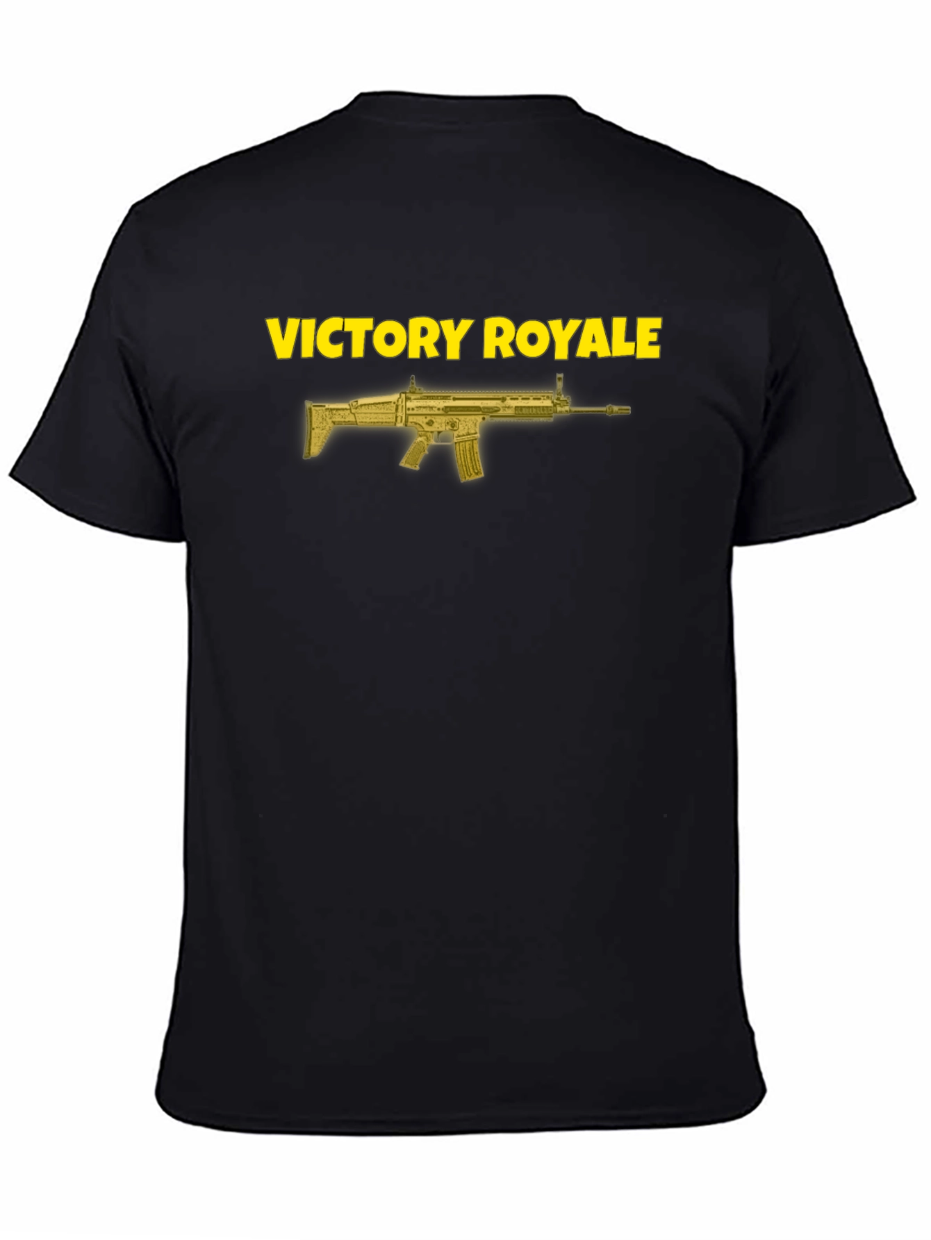 Victory Royale Graphic Tee - Black Cotton T-Shirt