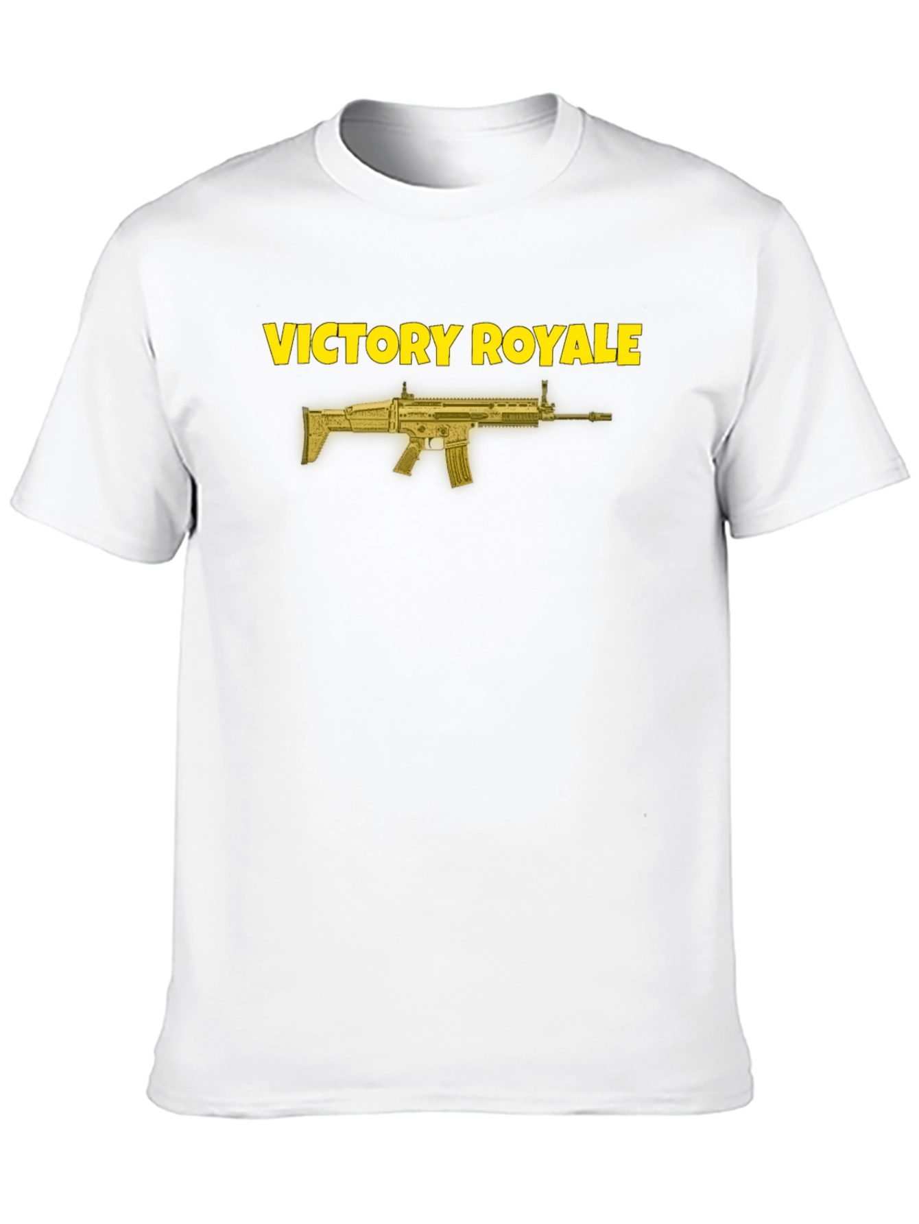 Victory Royale Graphic Tee - Black Cotton T-Shirt