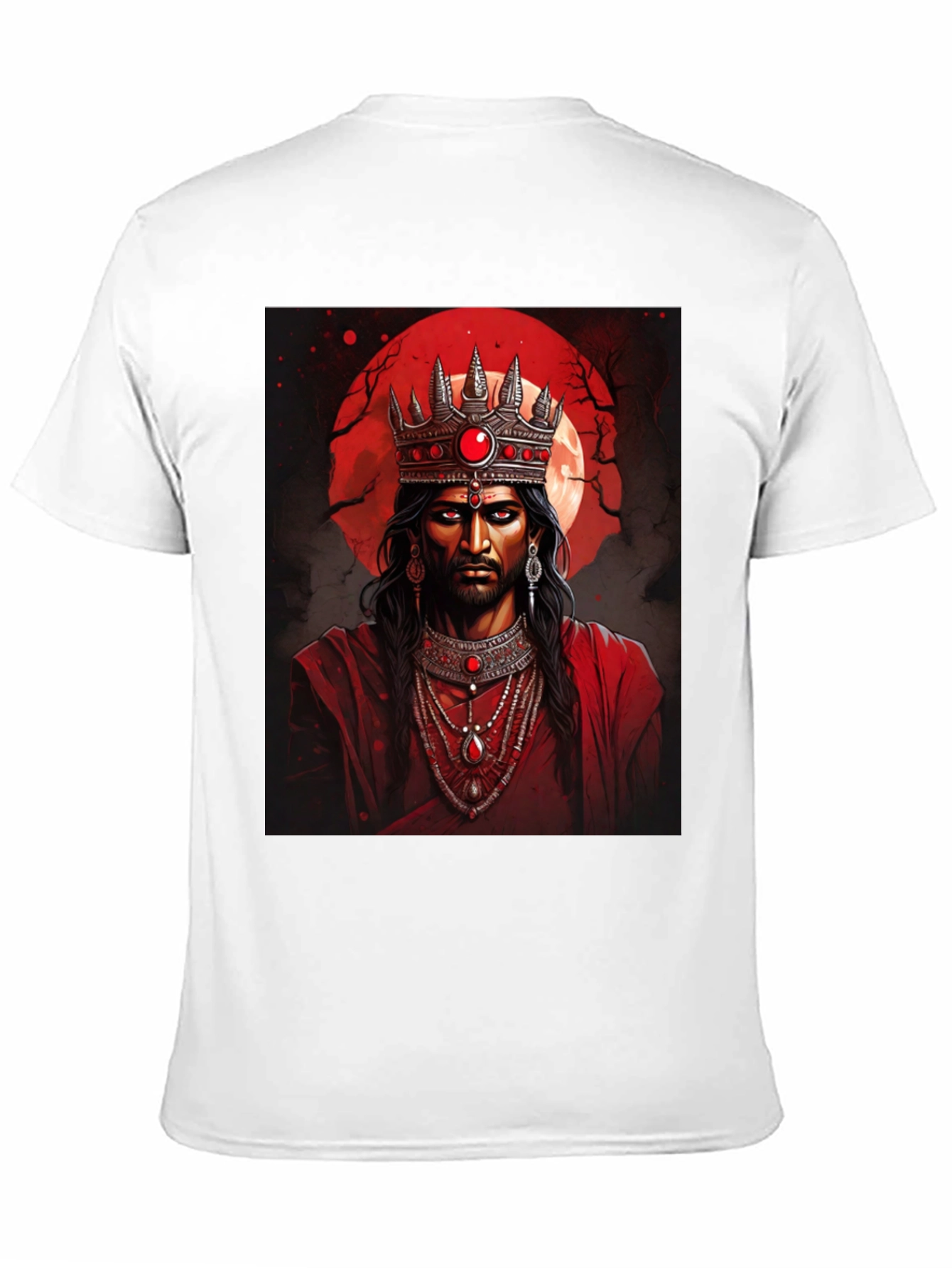 Crimson King Graphic Tee - Regal Gothic Style