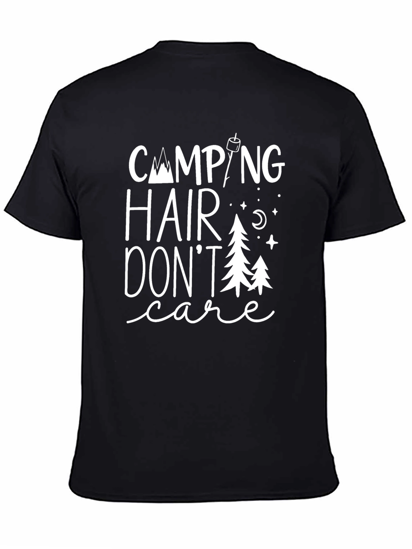 Camping Hair Dont Care Graphic Tee
