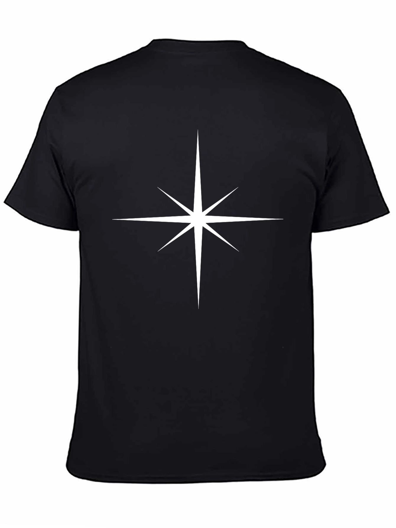 Star Graphic Black Cotton T-Shirt