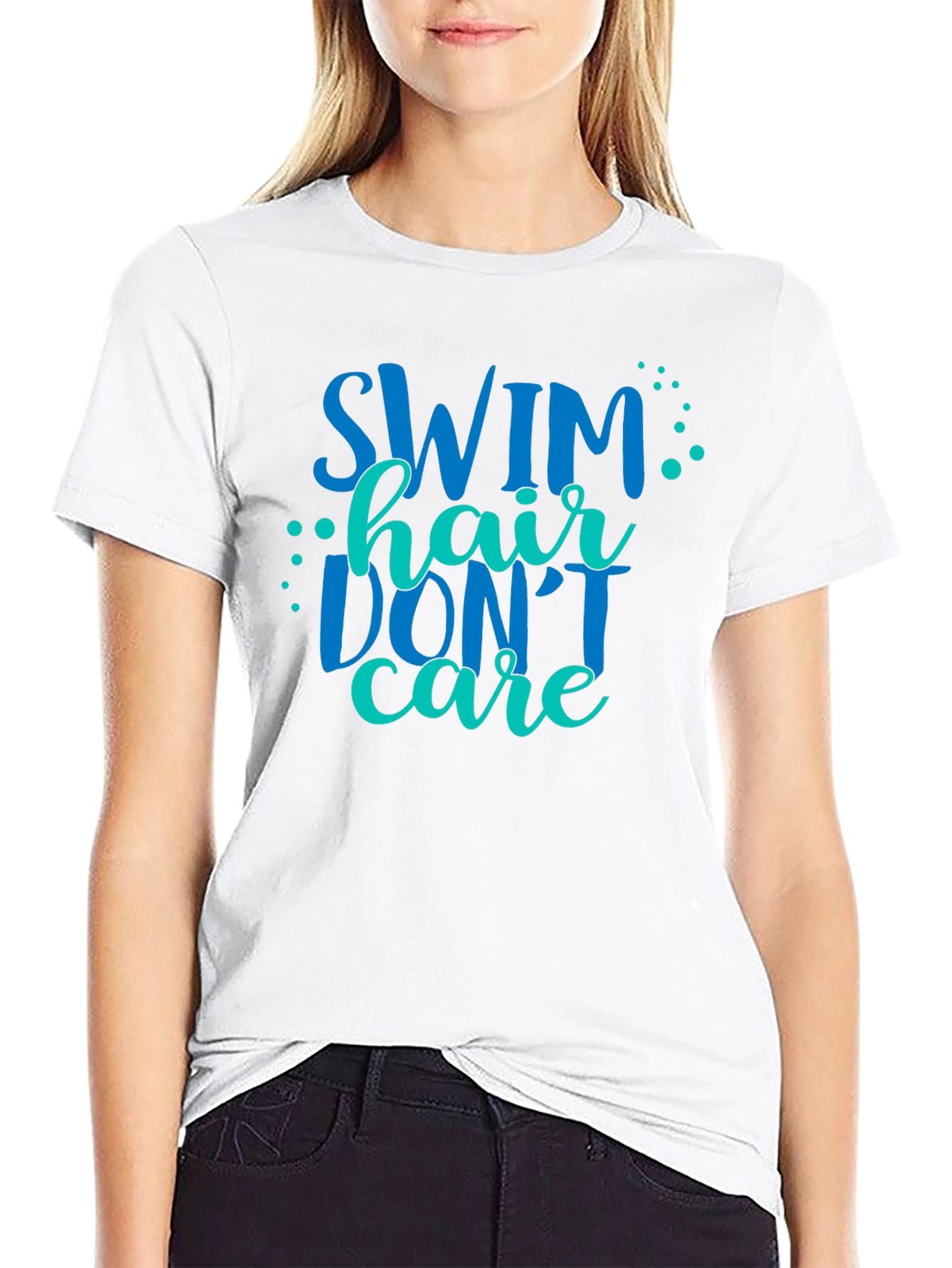 Swim Hair Dont Care Graphic Tee