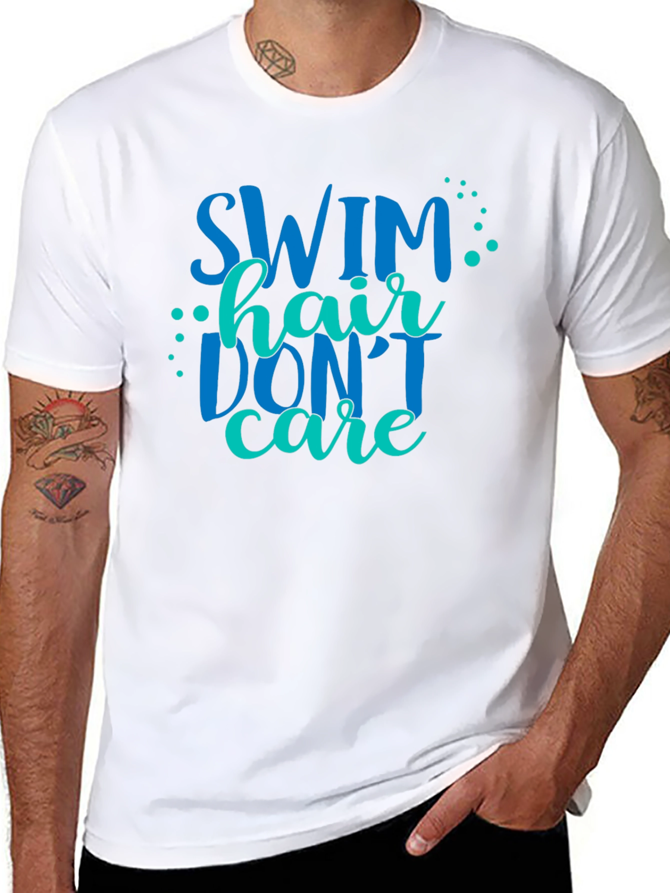 Swim Hair Dont Care Graphic Tee