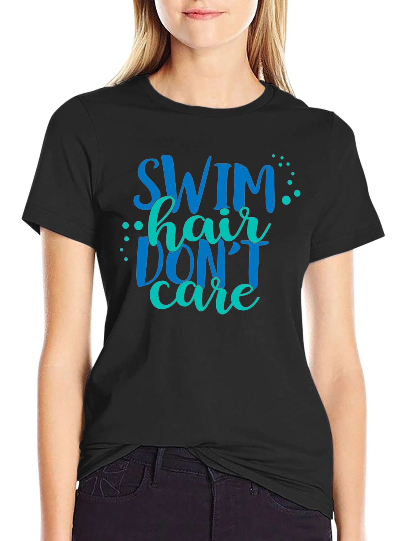 Swim Hair Dont Care Graphic Tee