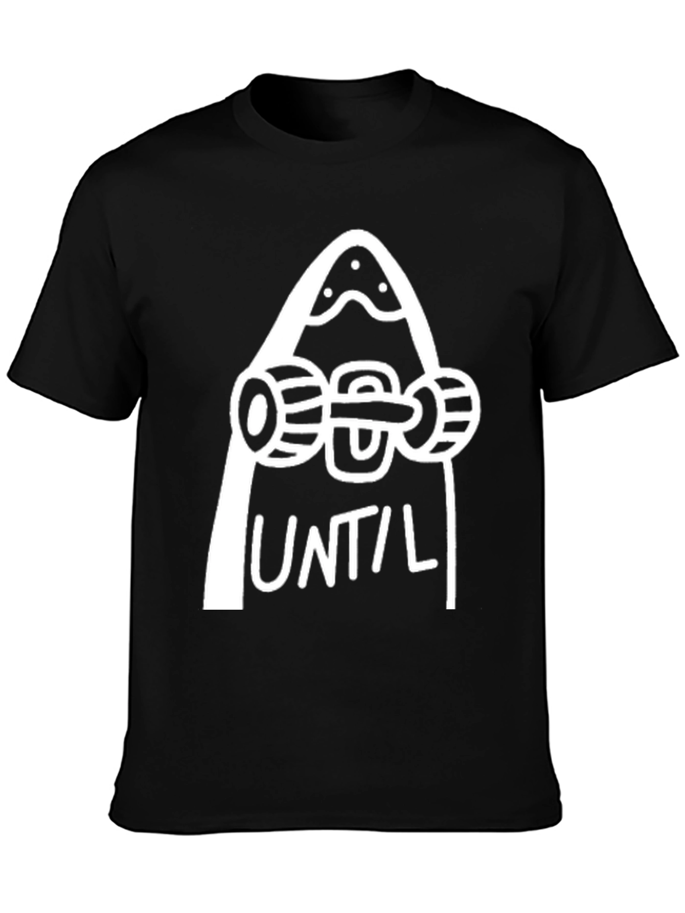 Skateboard Until Graphic Tee - Black Cotton T-Shirt
