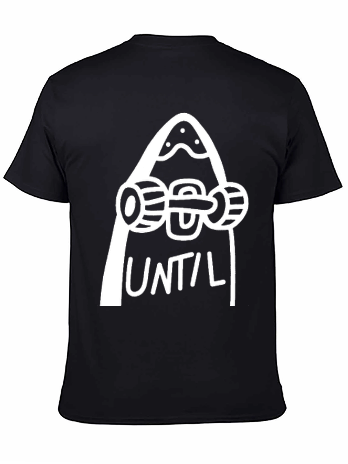 Skateboard Until Graphic Tee - Black Cotton T-Shirt