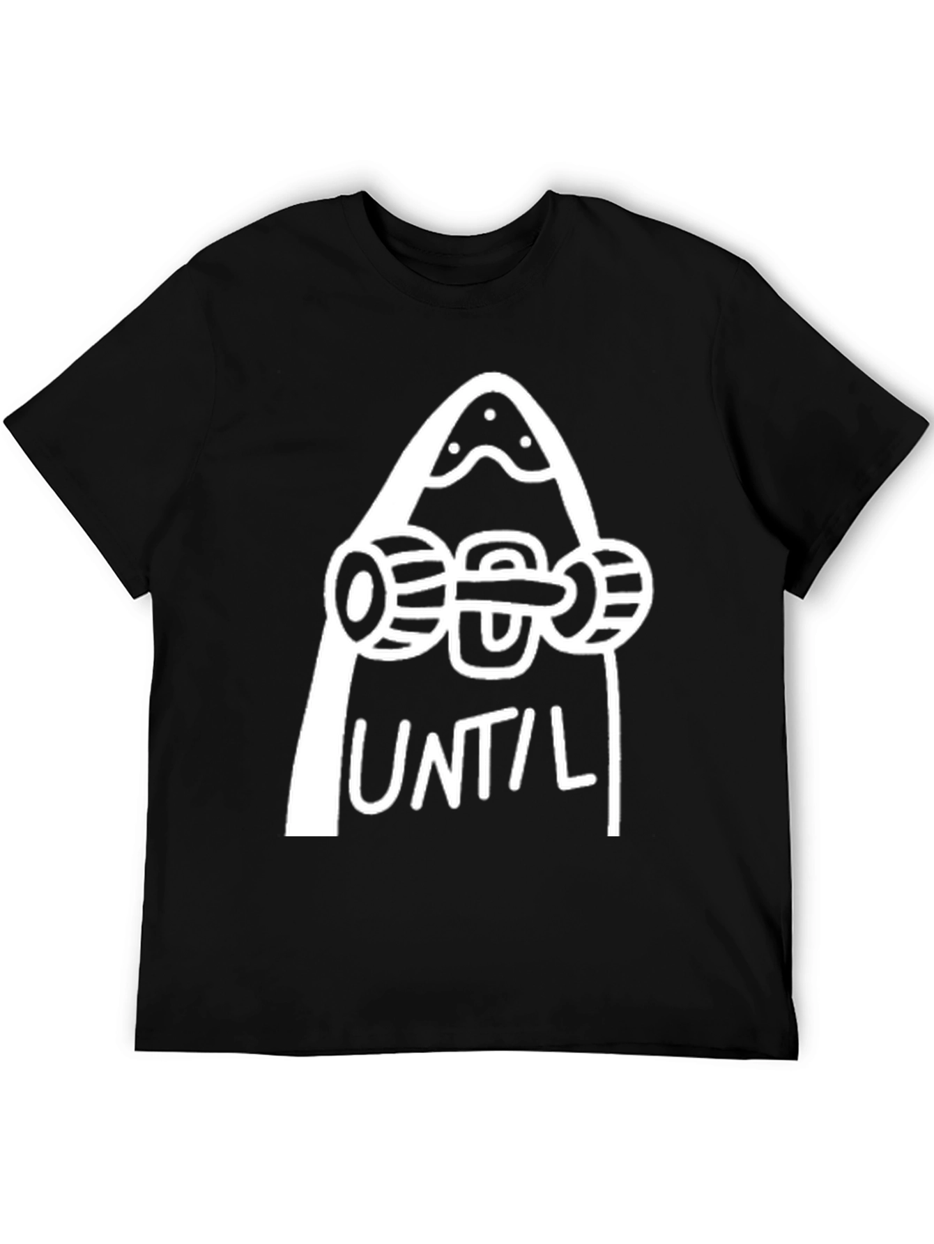 Skateboard Until Graphic Tee - Black Cotton T-Shirt