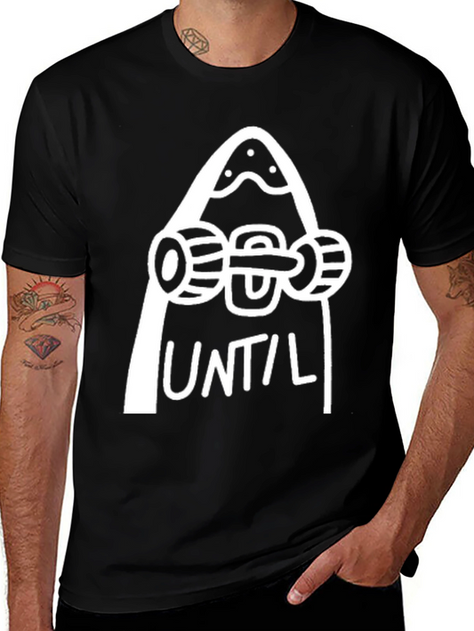 Skateboard Until Graphic Tee - Black Cotton T-Shirt