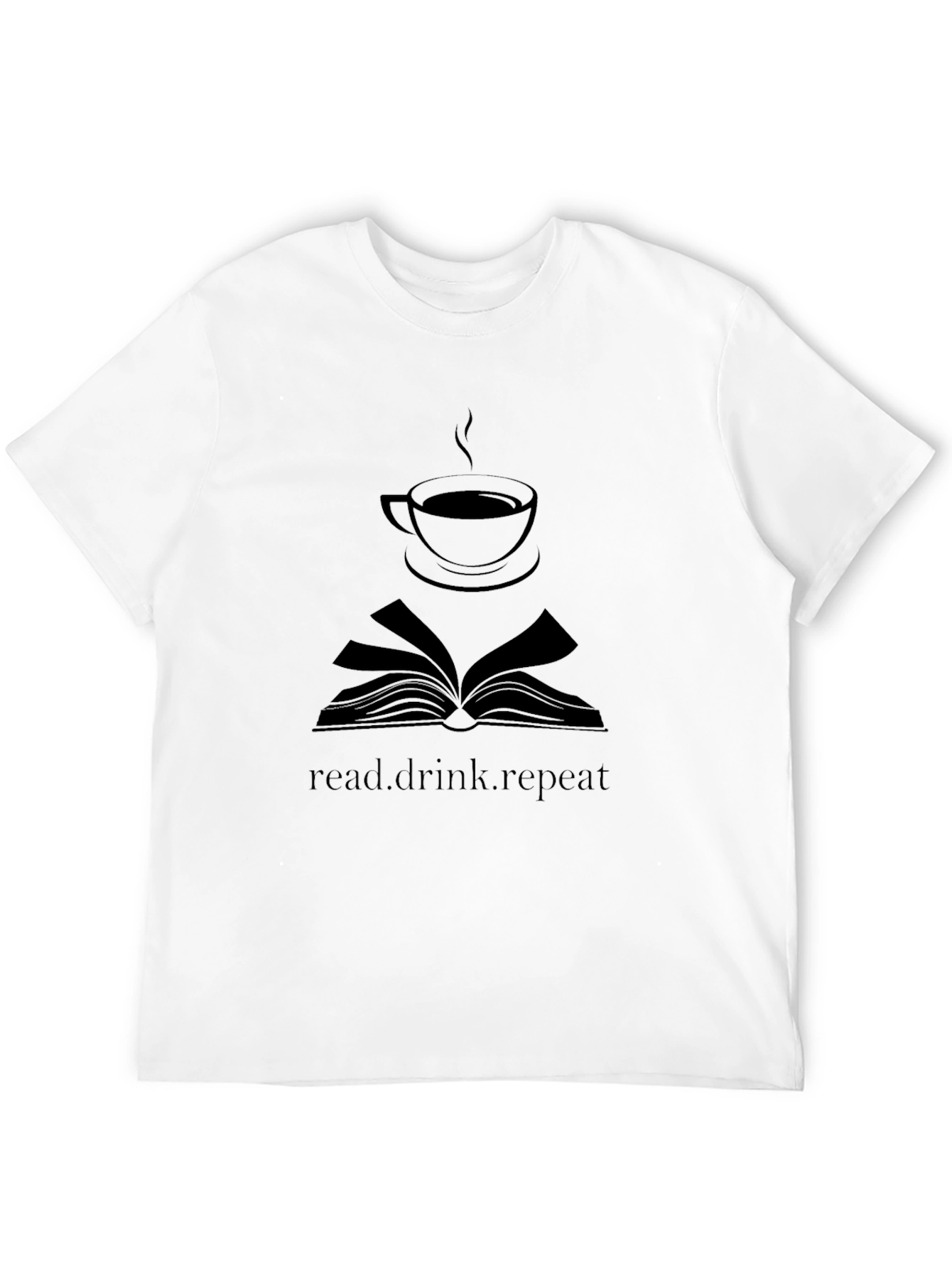 Read Drink Repeat Black T-Shirt