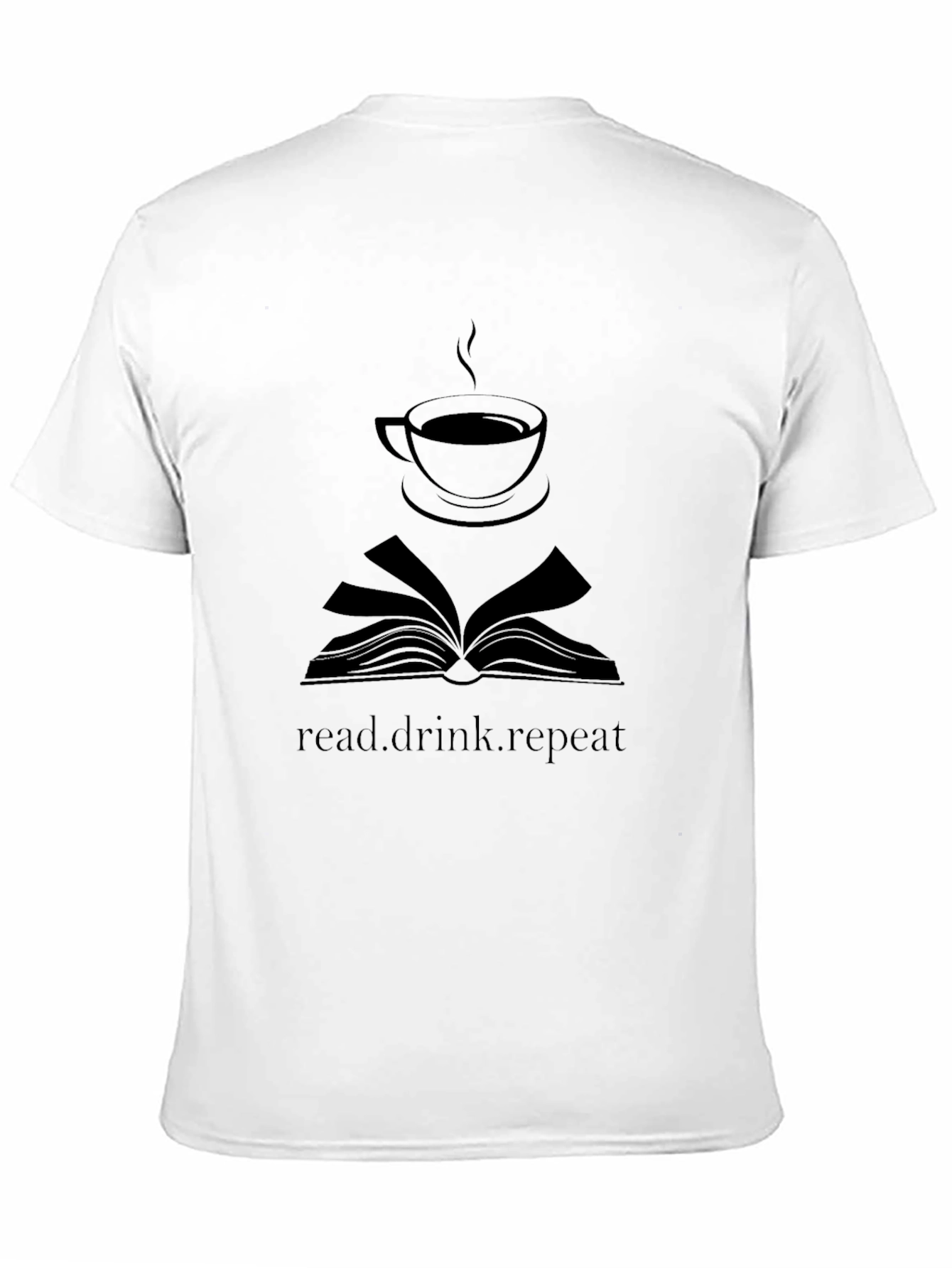 Read Drink Repeat Black T-Shirt