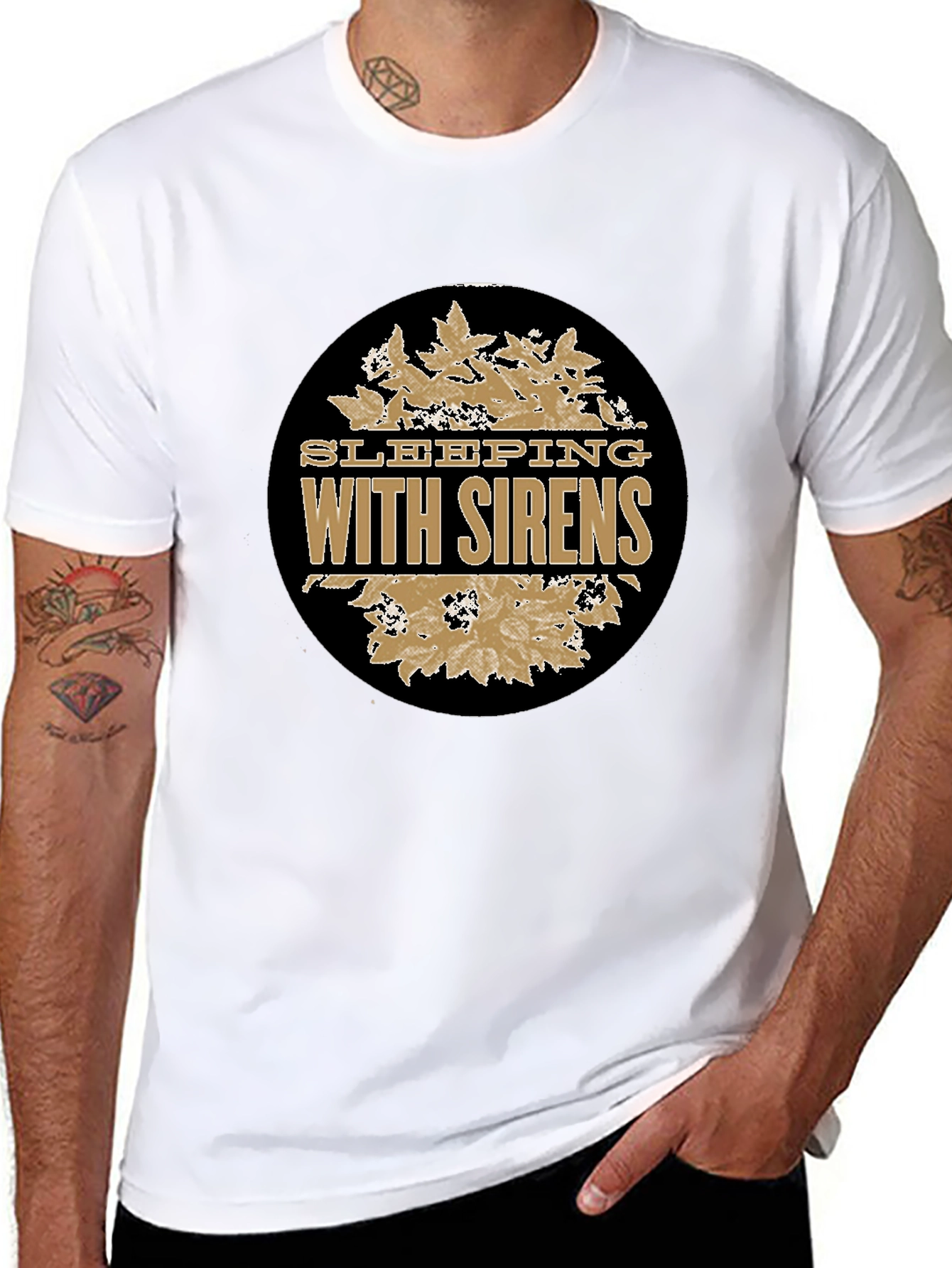 Sleeping With Sirens Band Tee - Black