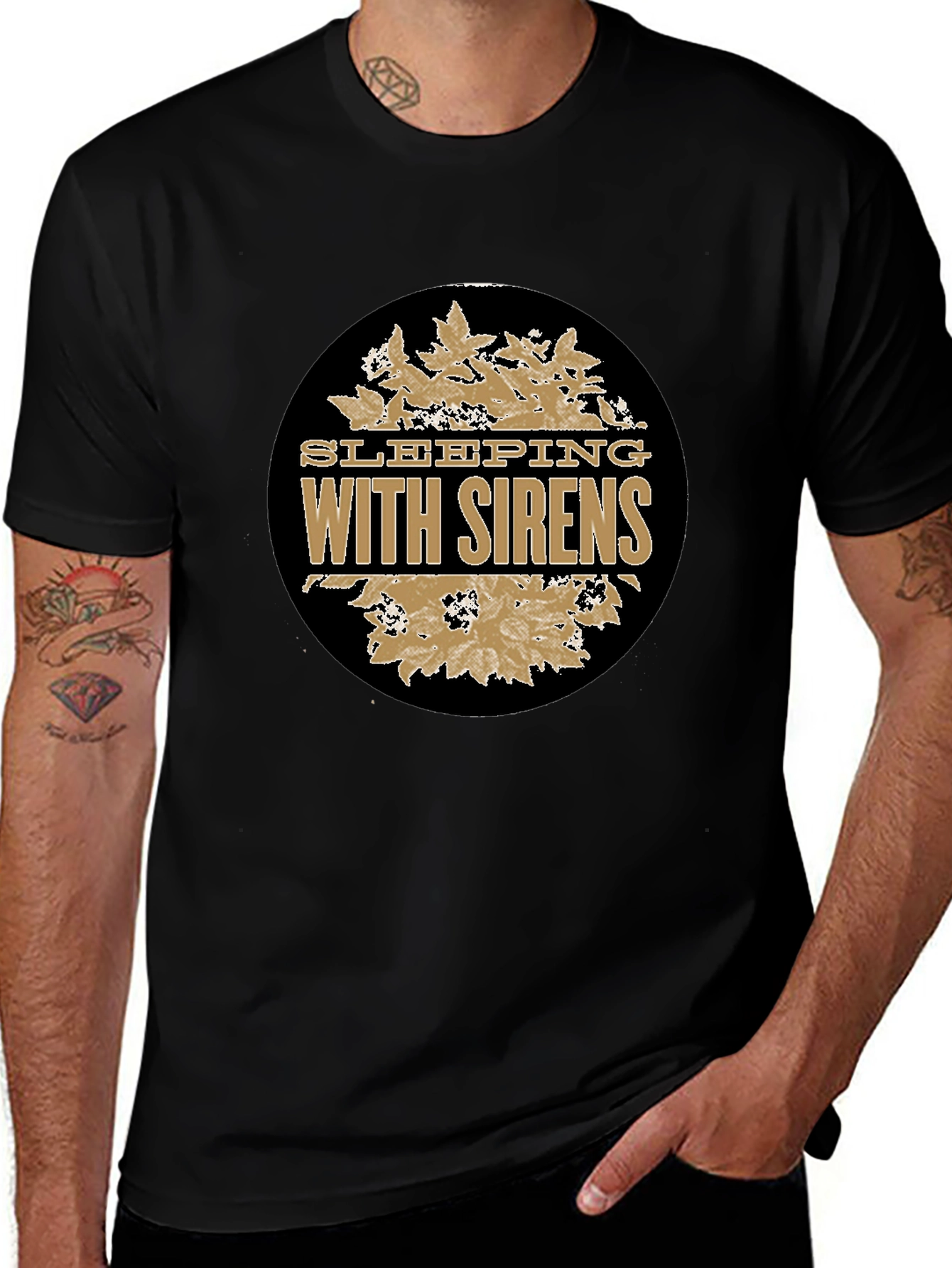 Sleeping With Sirens Band Tee - Black