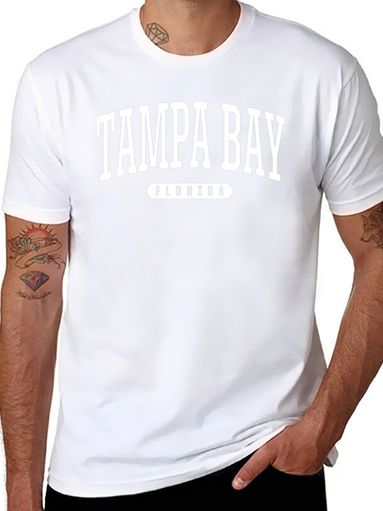 Tampa Bay Florida Black Graphic T-Shirt