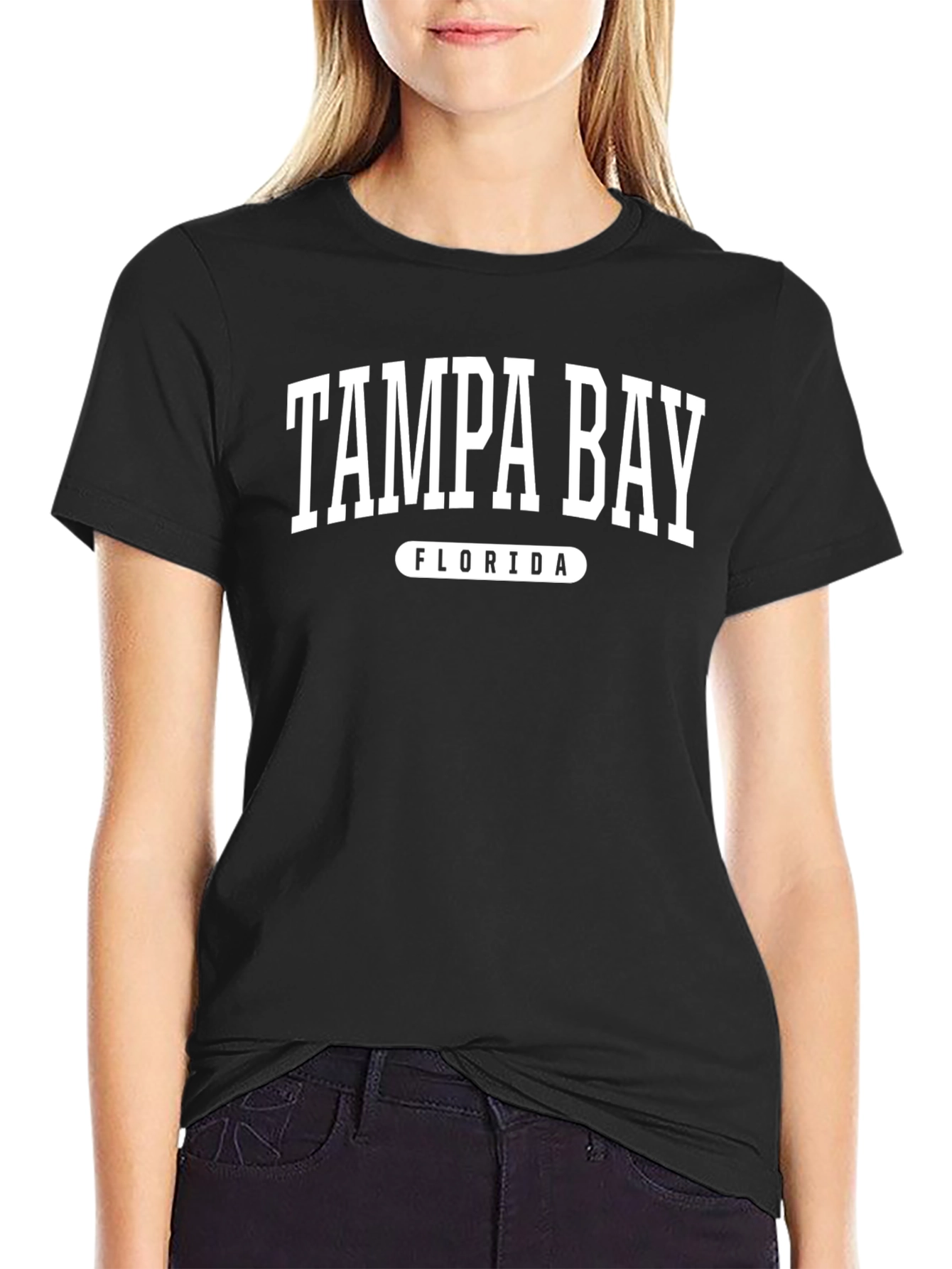 Tampa Bay Florida Black Graphic T-Shirt