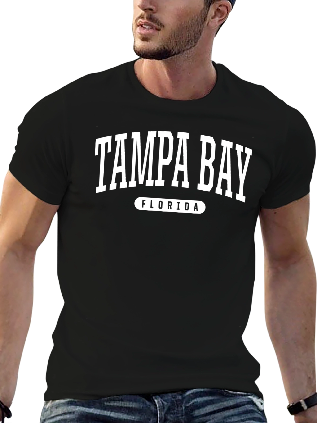Tampa Bay Florida Black Graphic T-Shirt