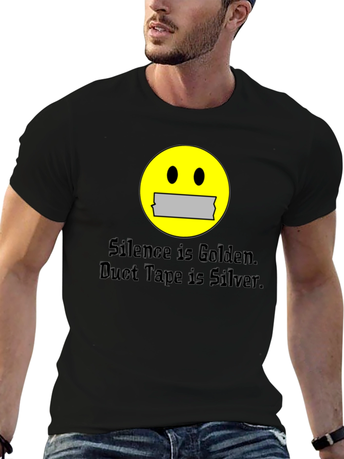 Silence is Golden Mens Graphic Tee