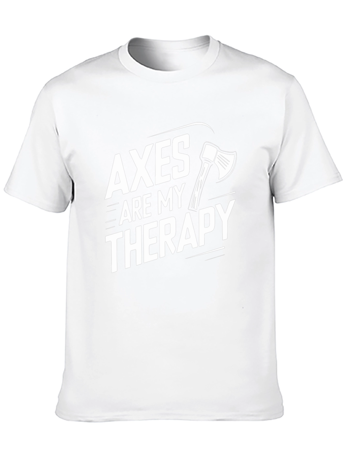 Axes Are My Therapy Funny Graphic T-Shirt