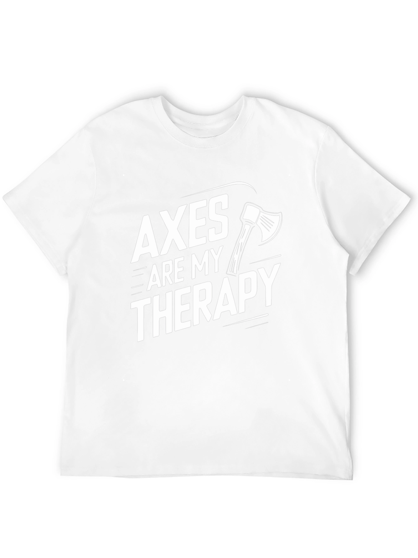 Axes Are My Therapy Funny Graphic T-Shirt