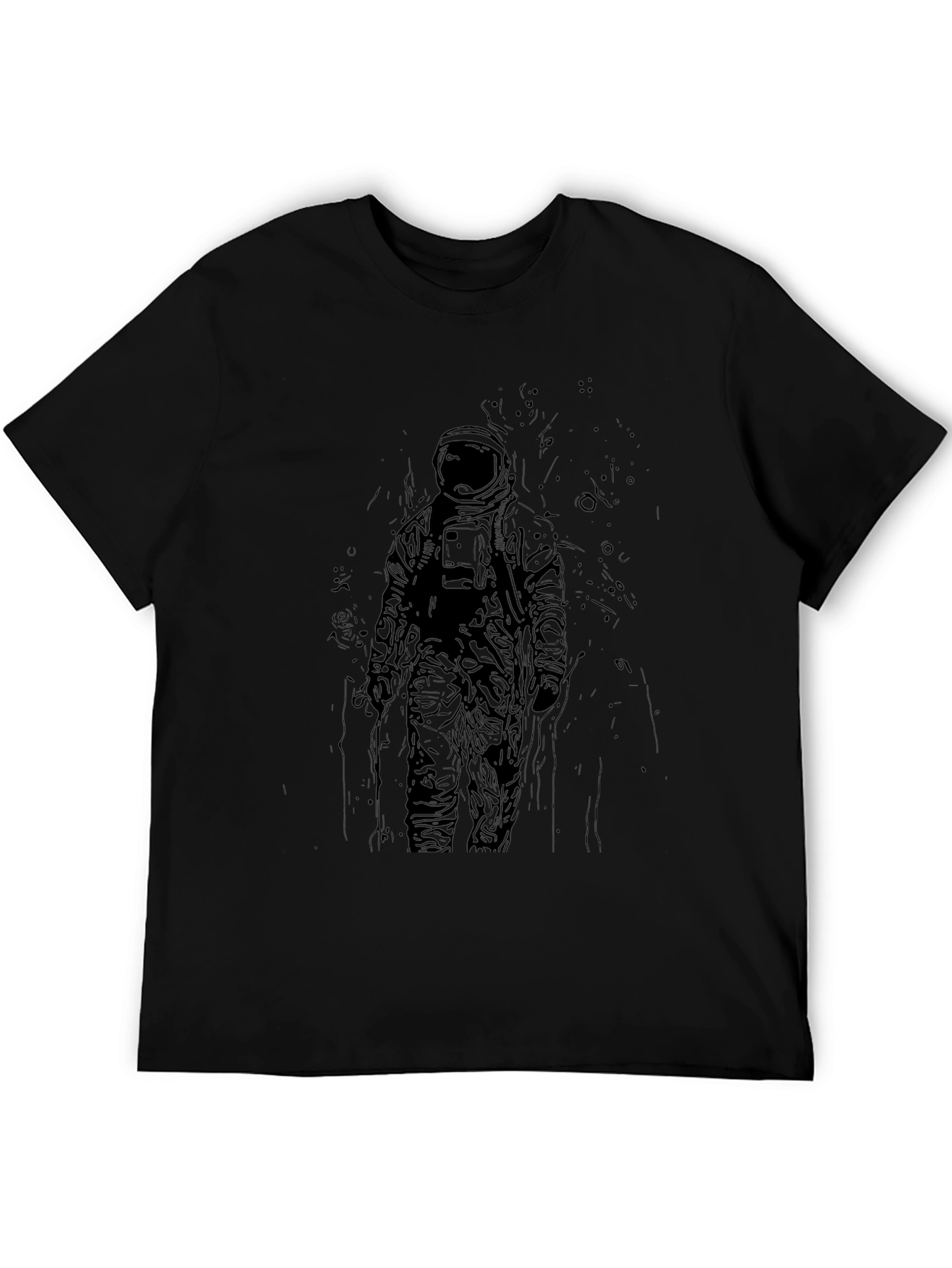 Astronaut Graphic Tee - Dark Spaced Out Design