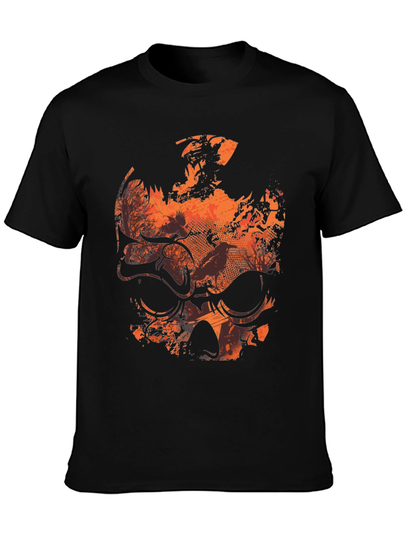 Skull Graphic Print T-Shirt