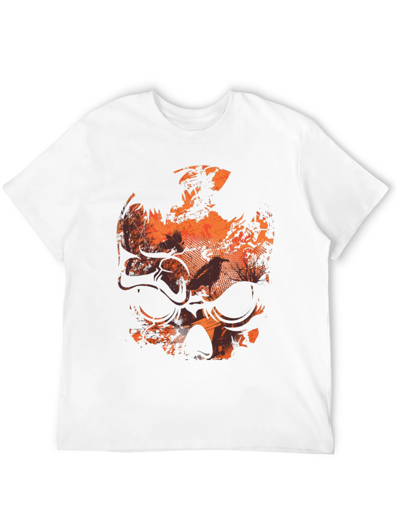Skull Graphic Print T-Shirt