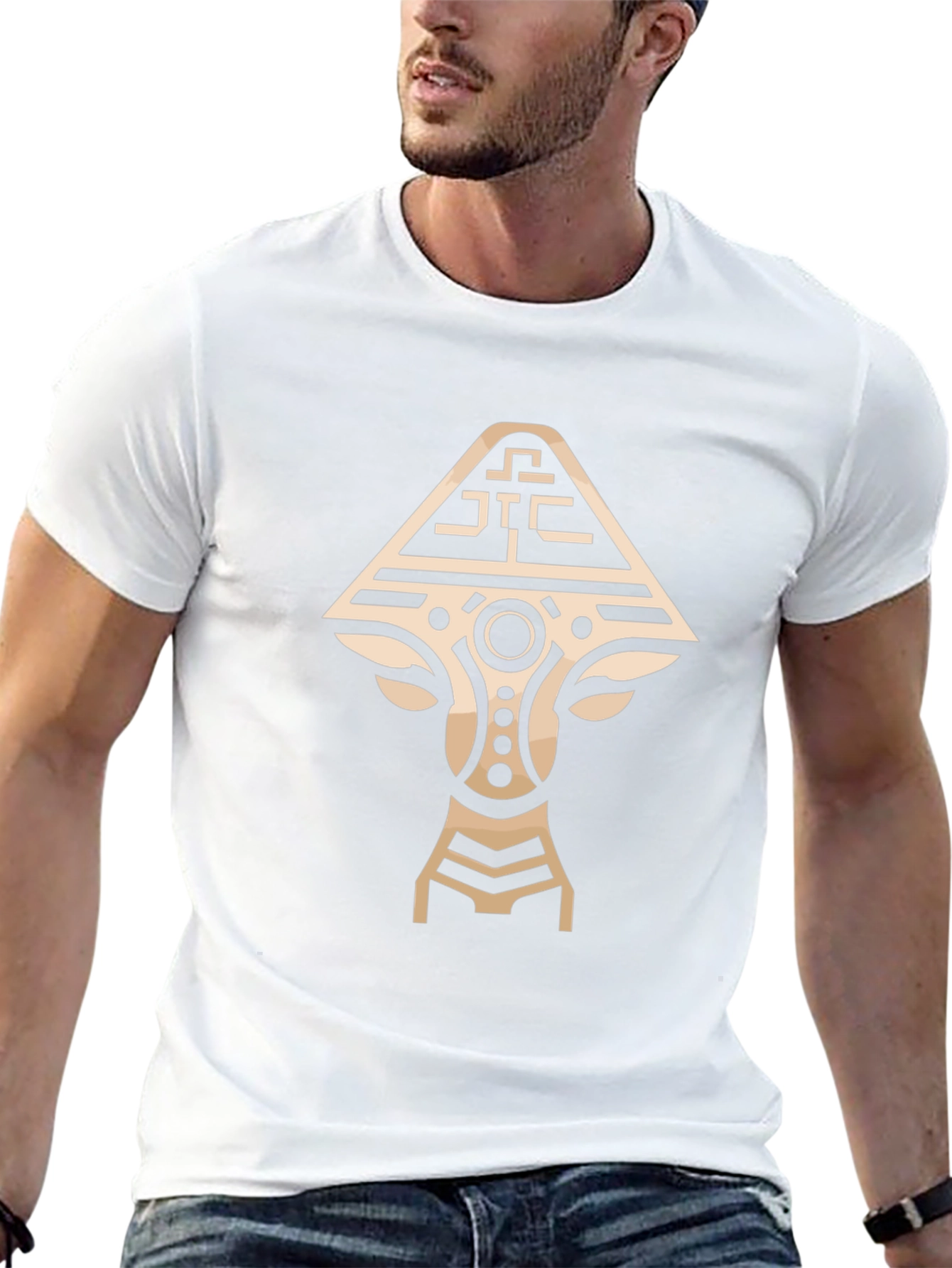 Tribal Art Graphic Tee - Unique Design