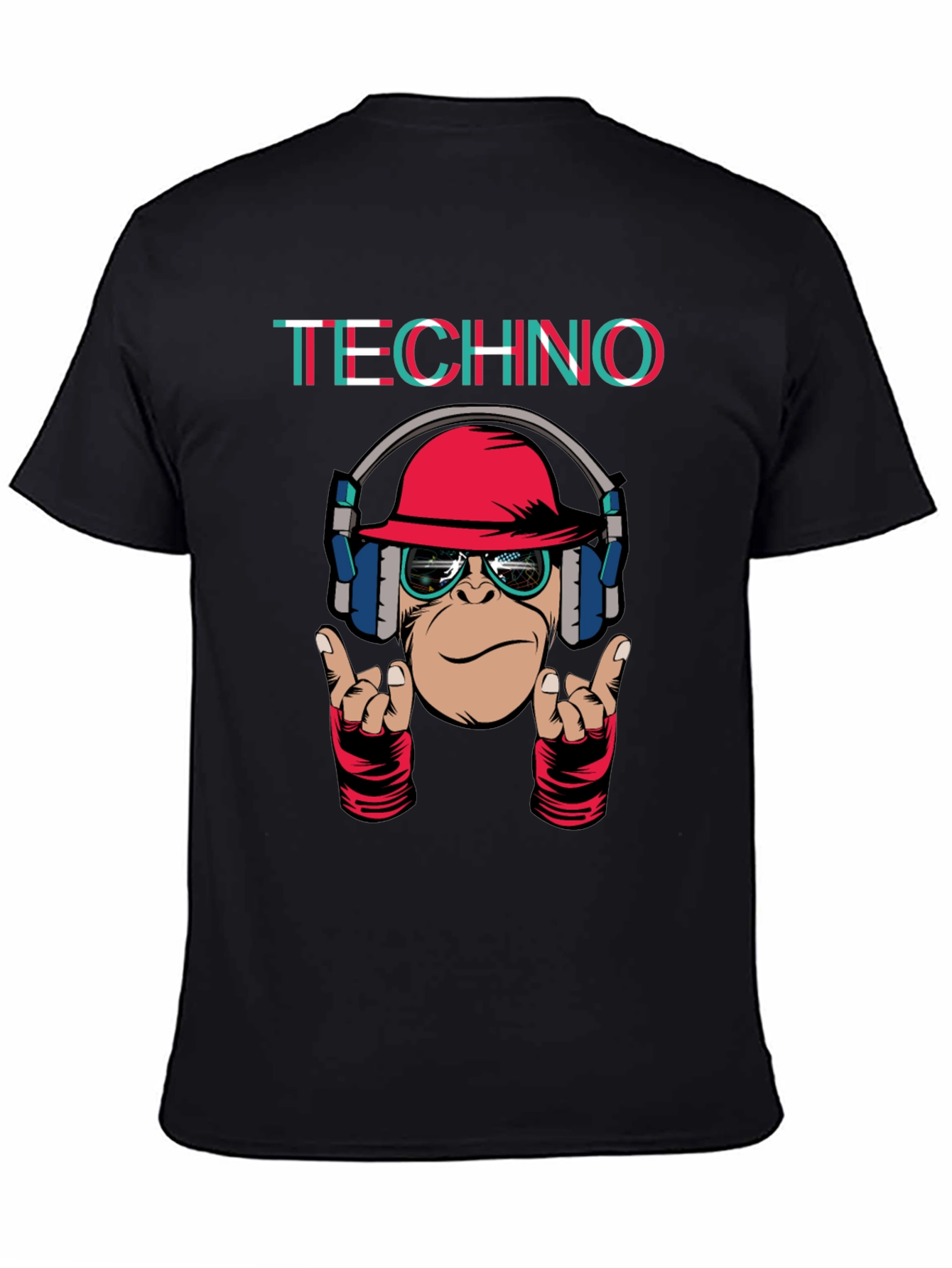 Techno Monkey Graphic T-Shirt