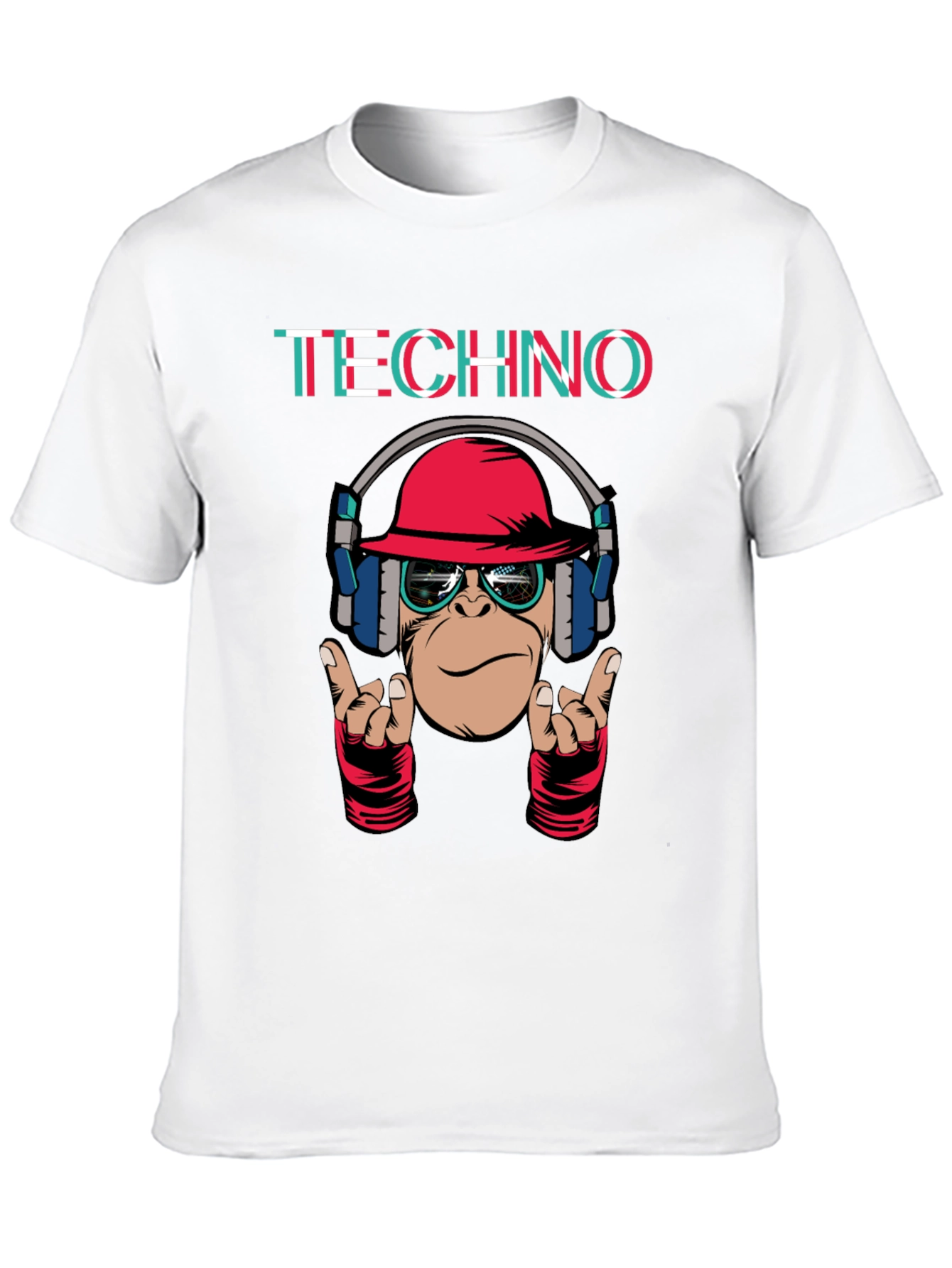 Techno Monkey Graphic T-Shirt