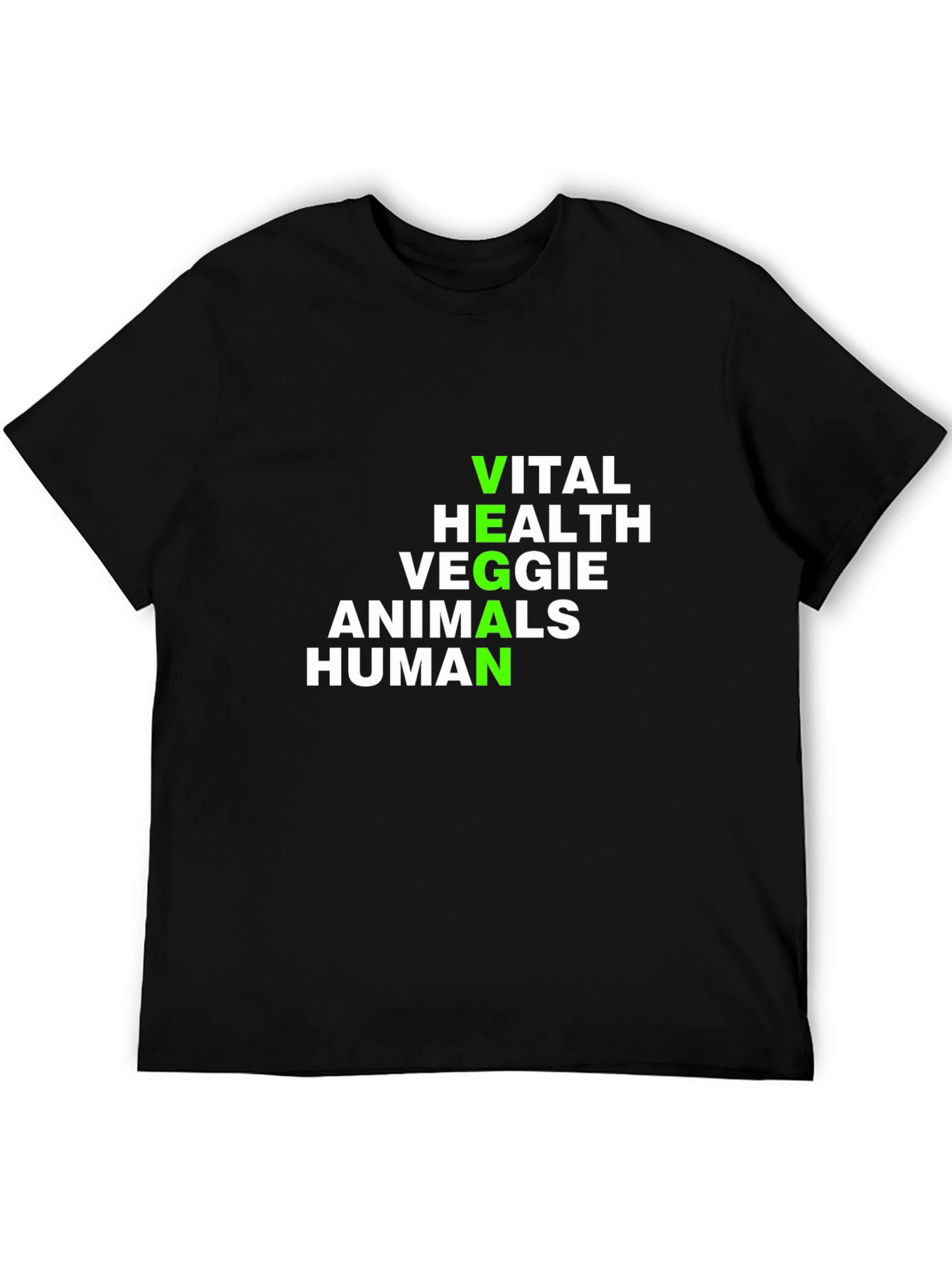 Vegan Definition T-Shirt - Vital Health Veggie Animals Human