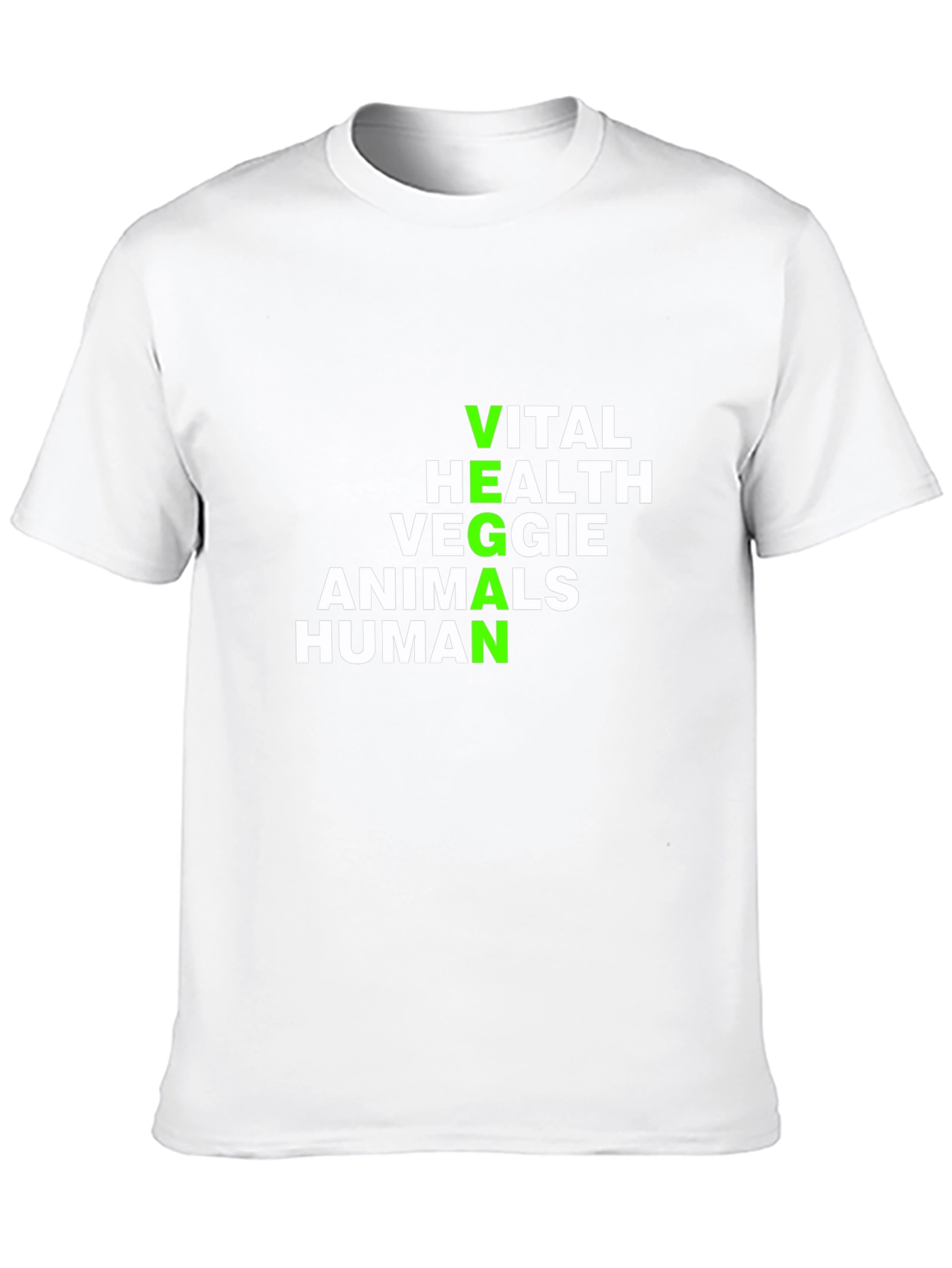 Vegan Definition T-Shirt - Vital Health Veggie Animals Human