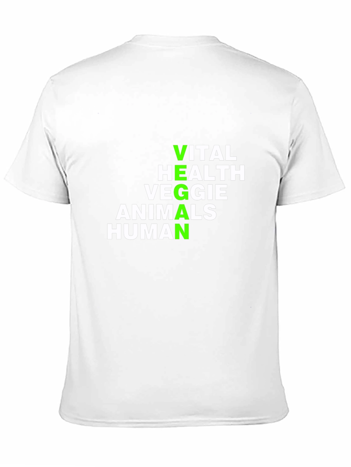 Vegan Definition T-Shirt - Vital Health Veggie Animals Human
