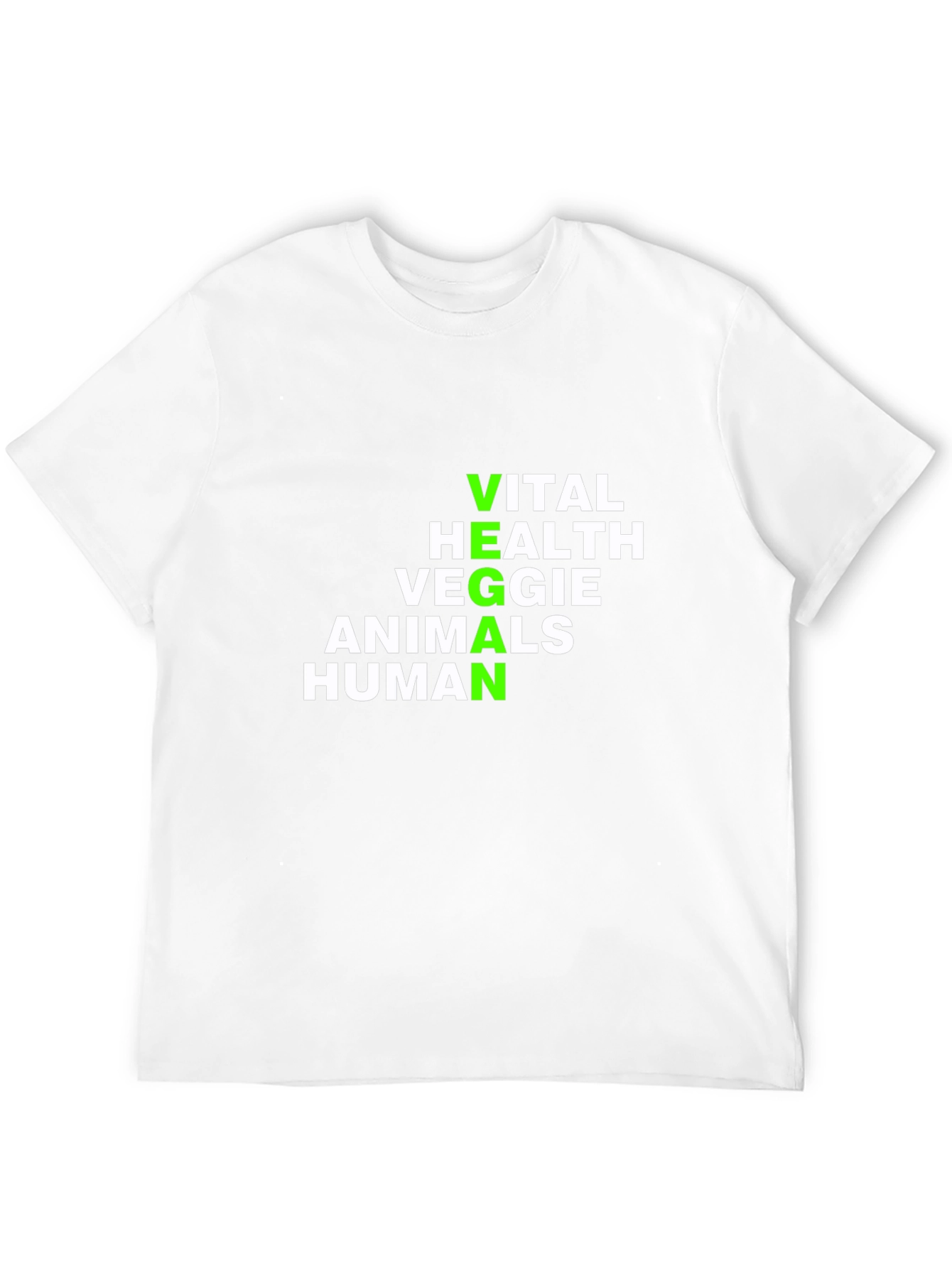 Vegan Definition T-Shirt - Vital Health Veggie Animals Human