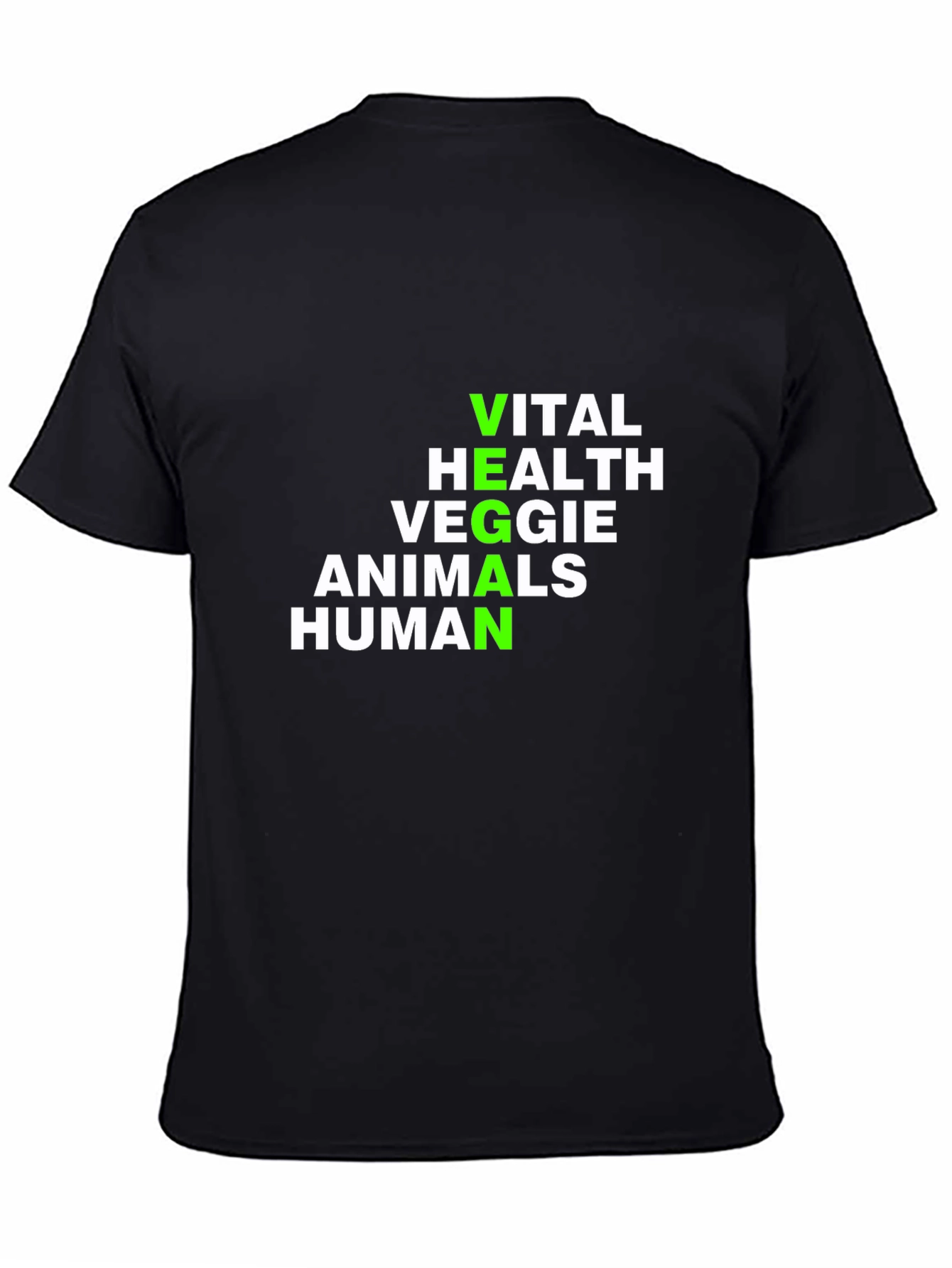 Vegan Definition T-Shirt - Vital Health Veggie Animals Human