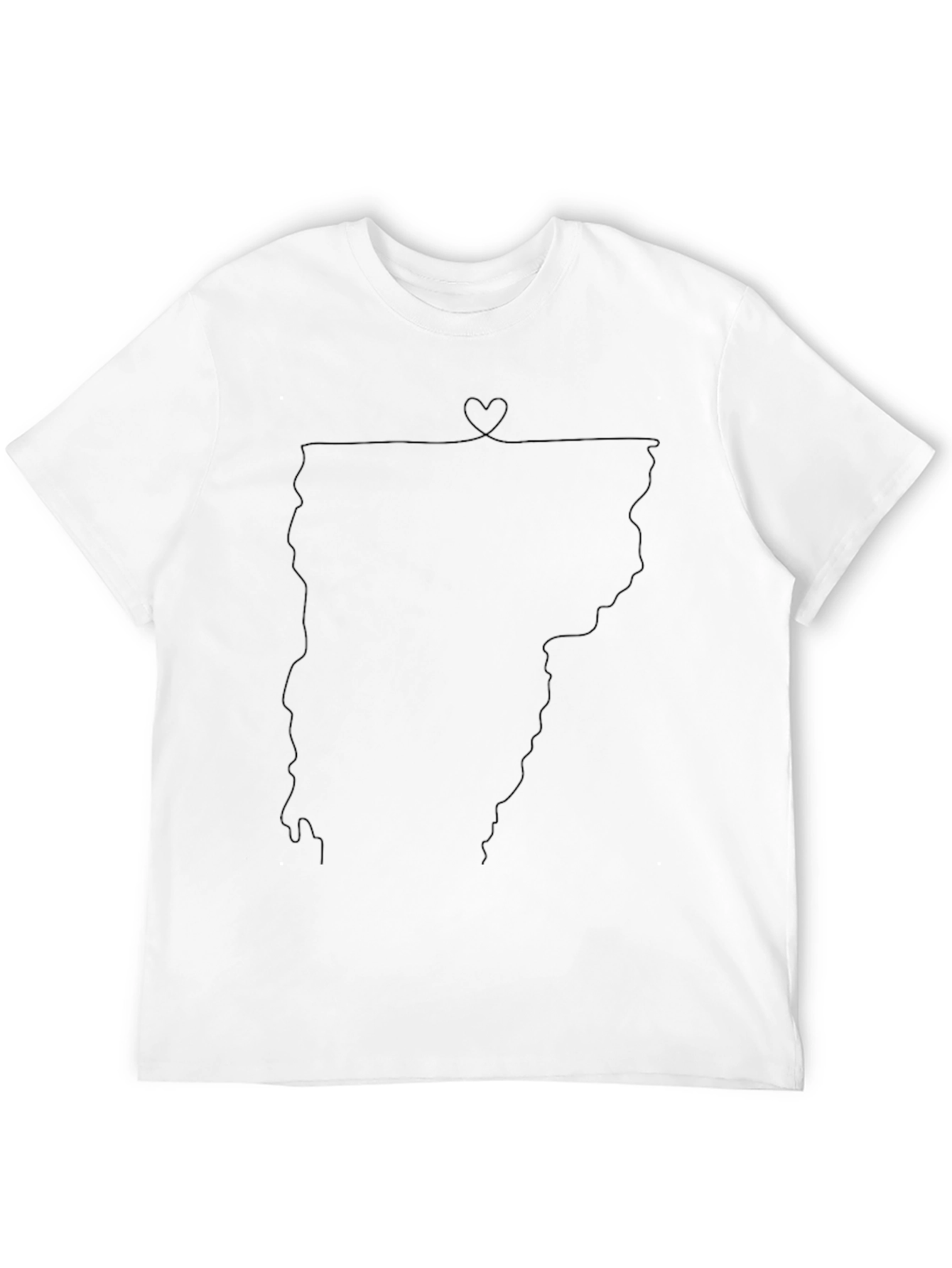 Vermont State Heart T-Shirt