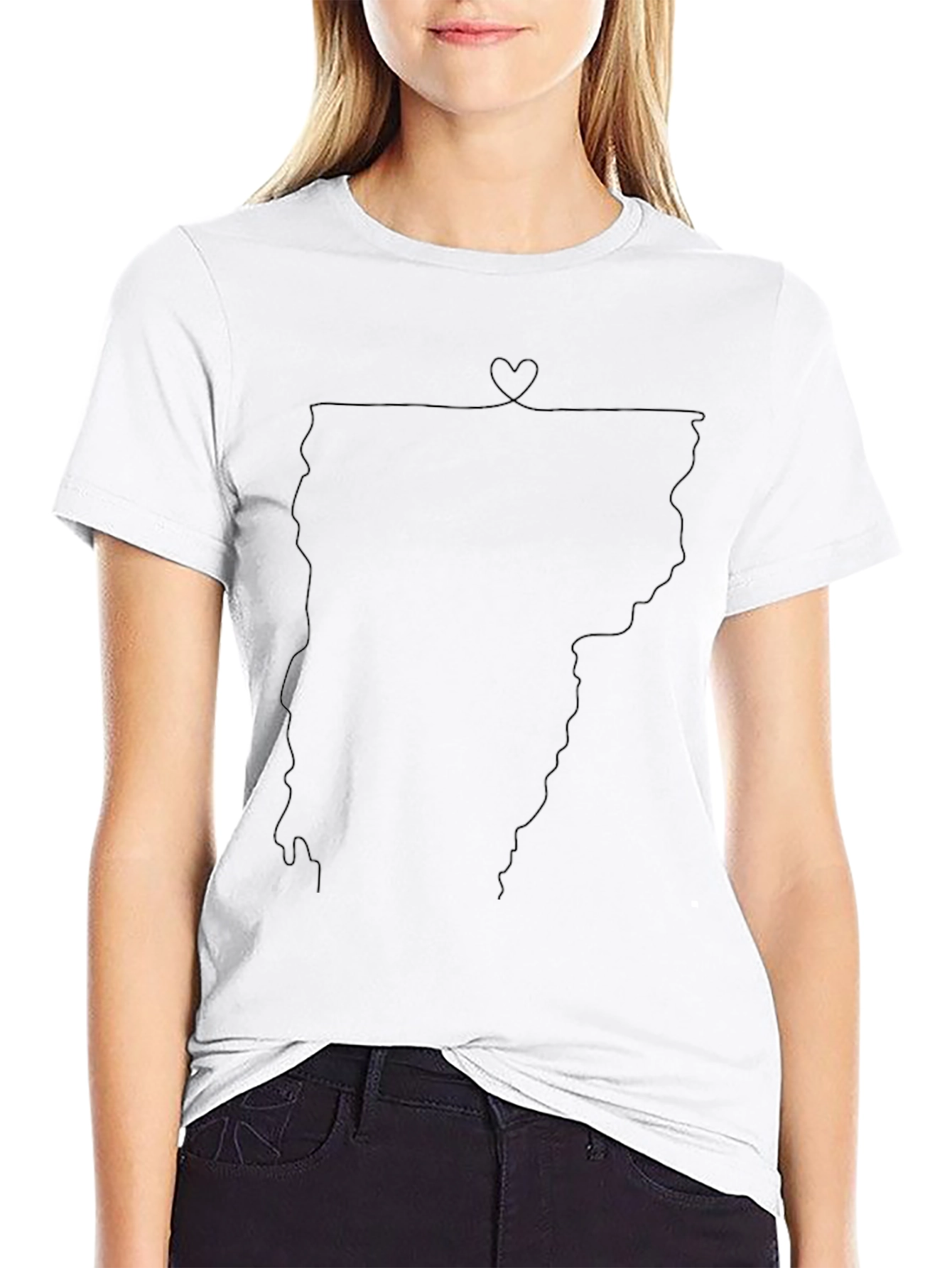 Vermont State Heart T-Shirt