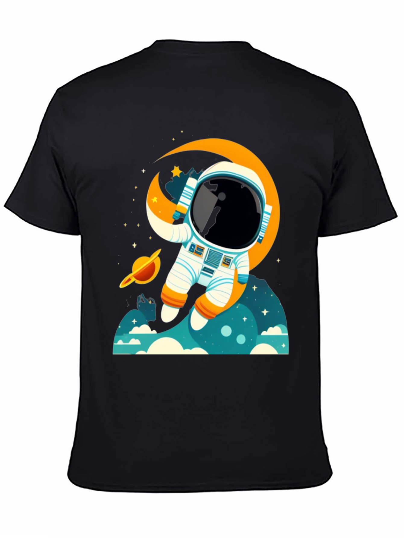 Astronaut Space Adventure Graphic T-Shirt