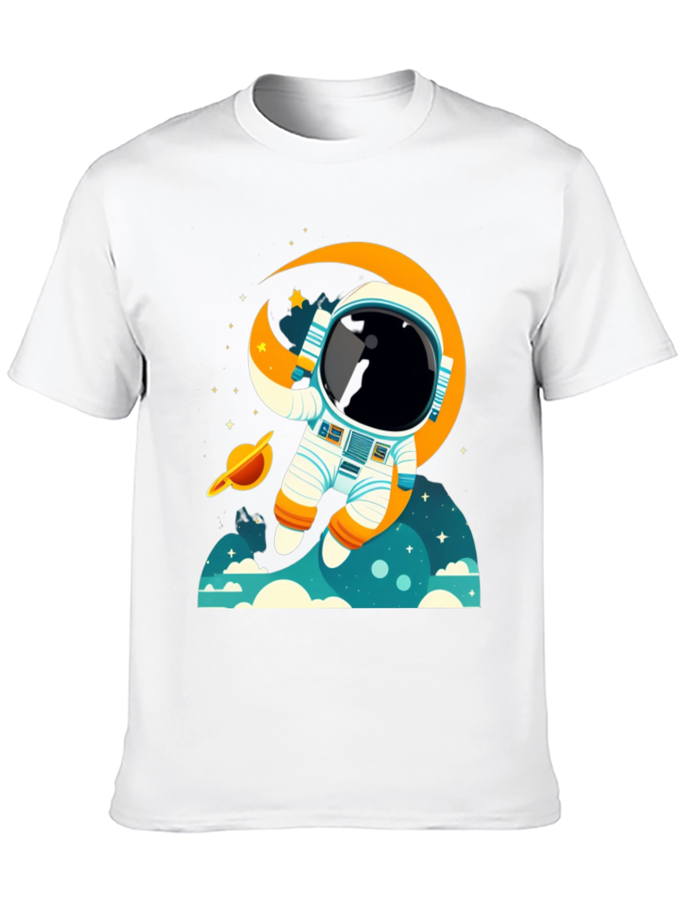 Astronaut Space Adventure Graphic T-Shirt