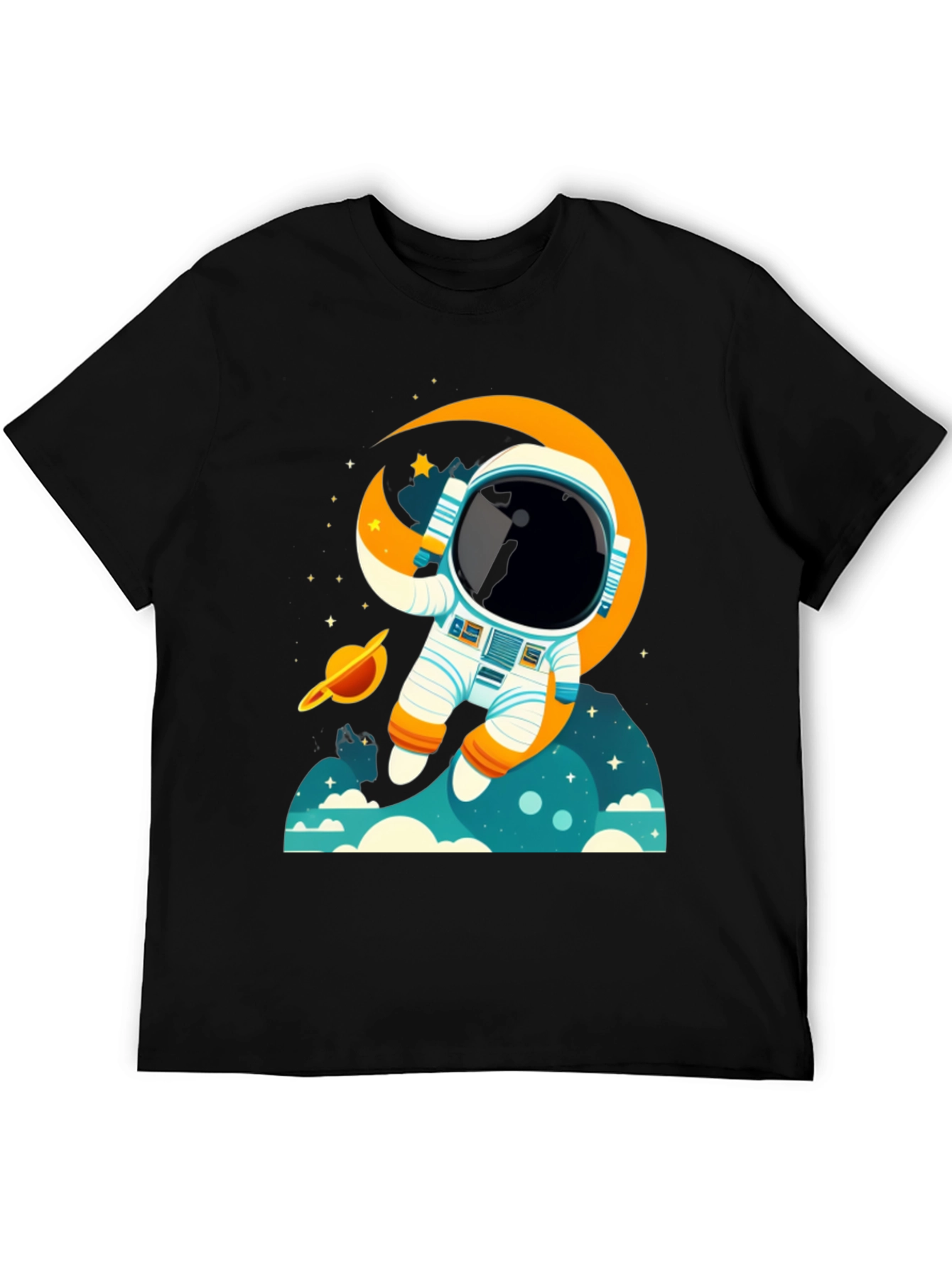Astronaut Space Adventure Graphic T-Shirt