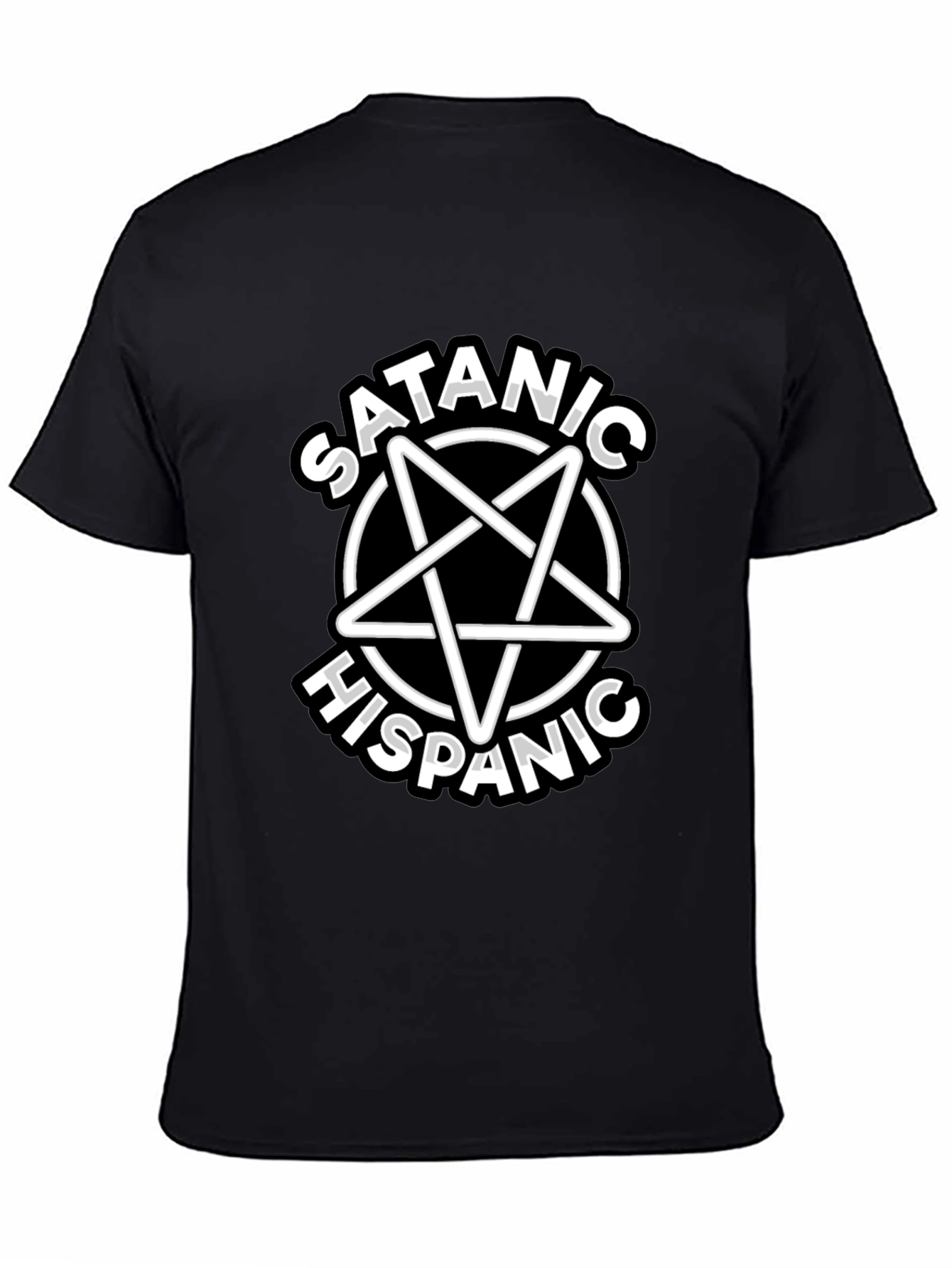 Satanic Hispanic T-Shirt - Black Graphic Tee
