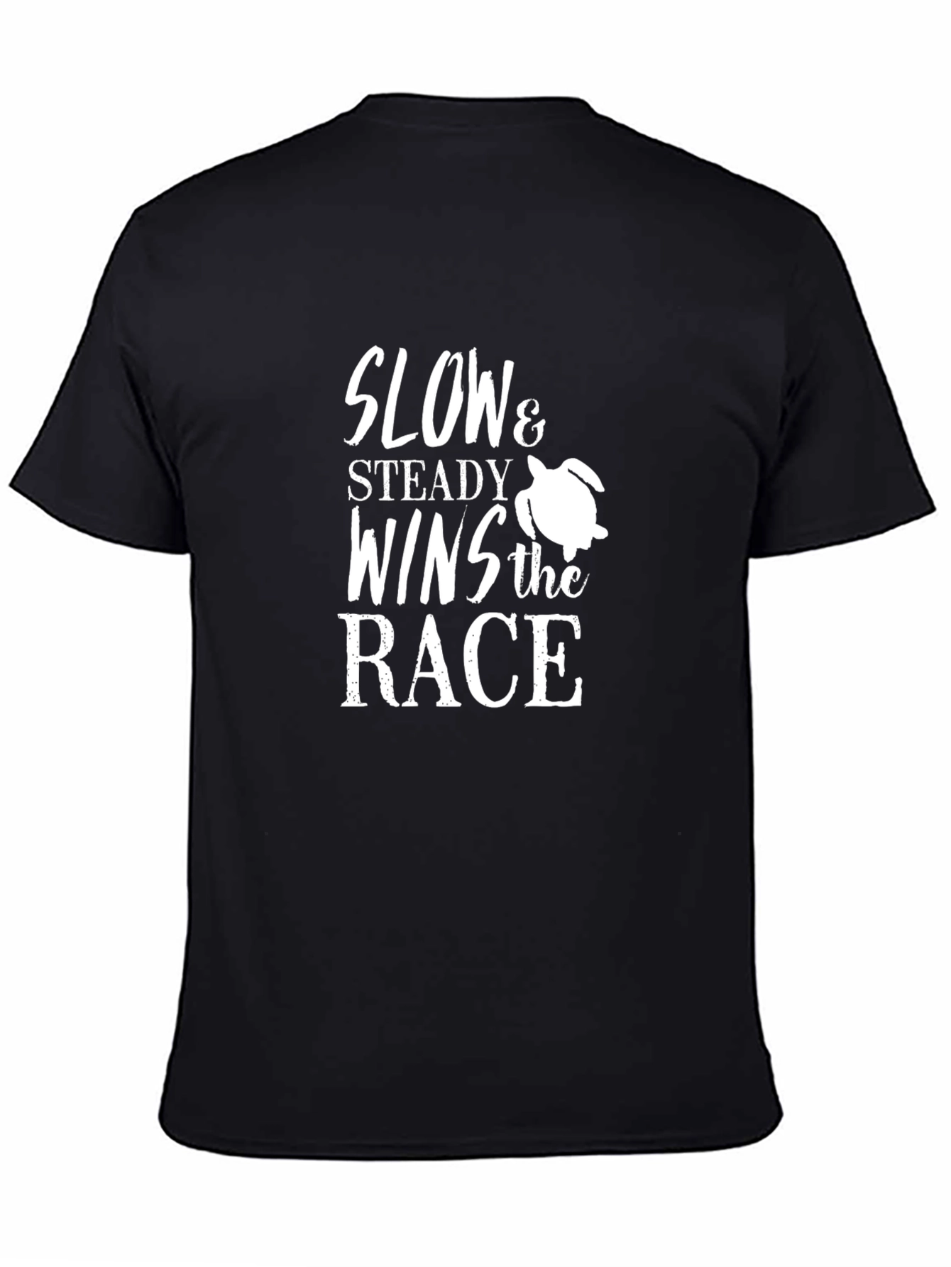 Slow & Steady Wins the Race Black Graphic Tee