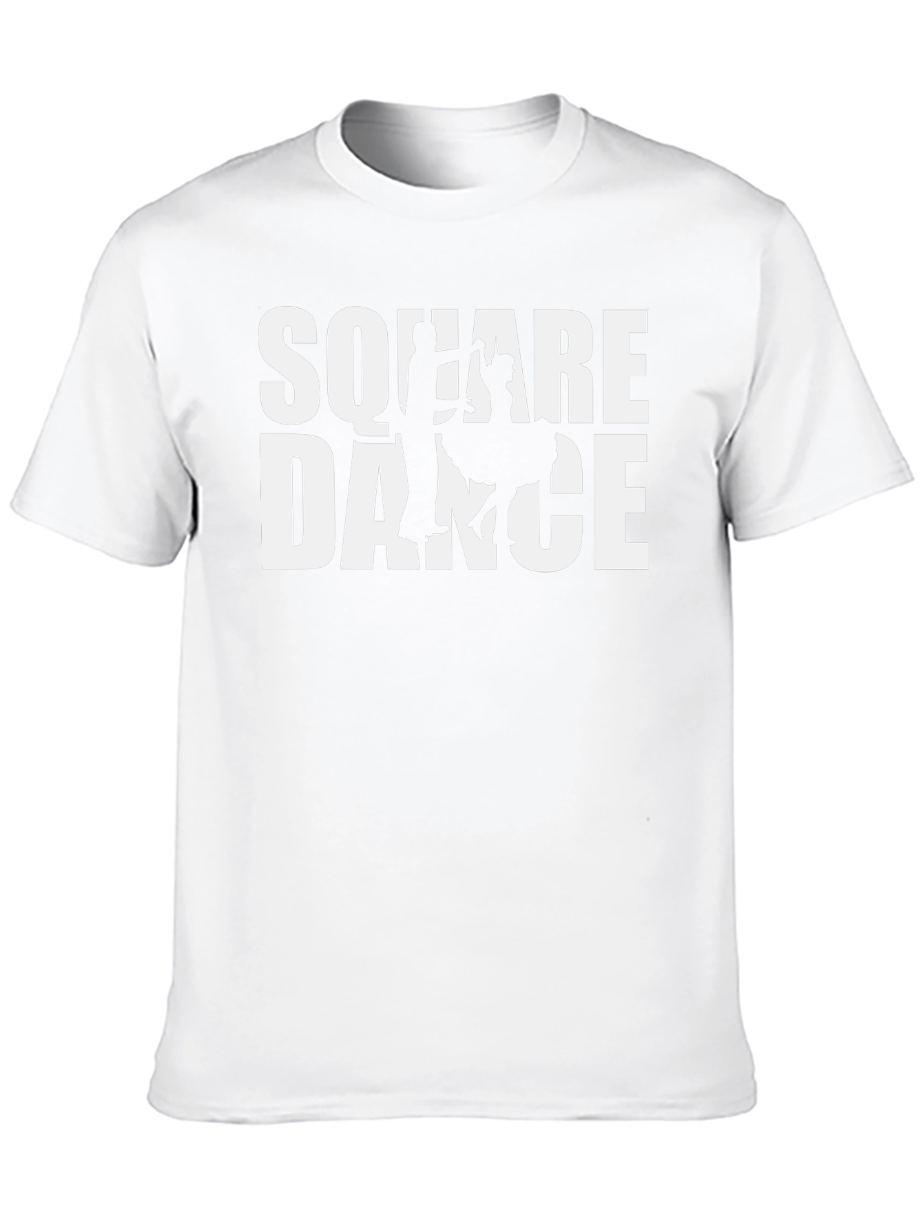Square Dance Graphic T-Shirt - Black Cotton Tee
