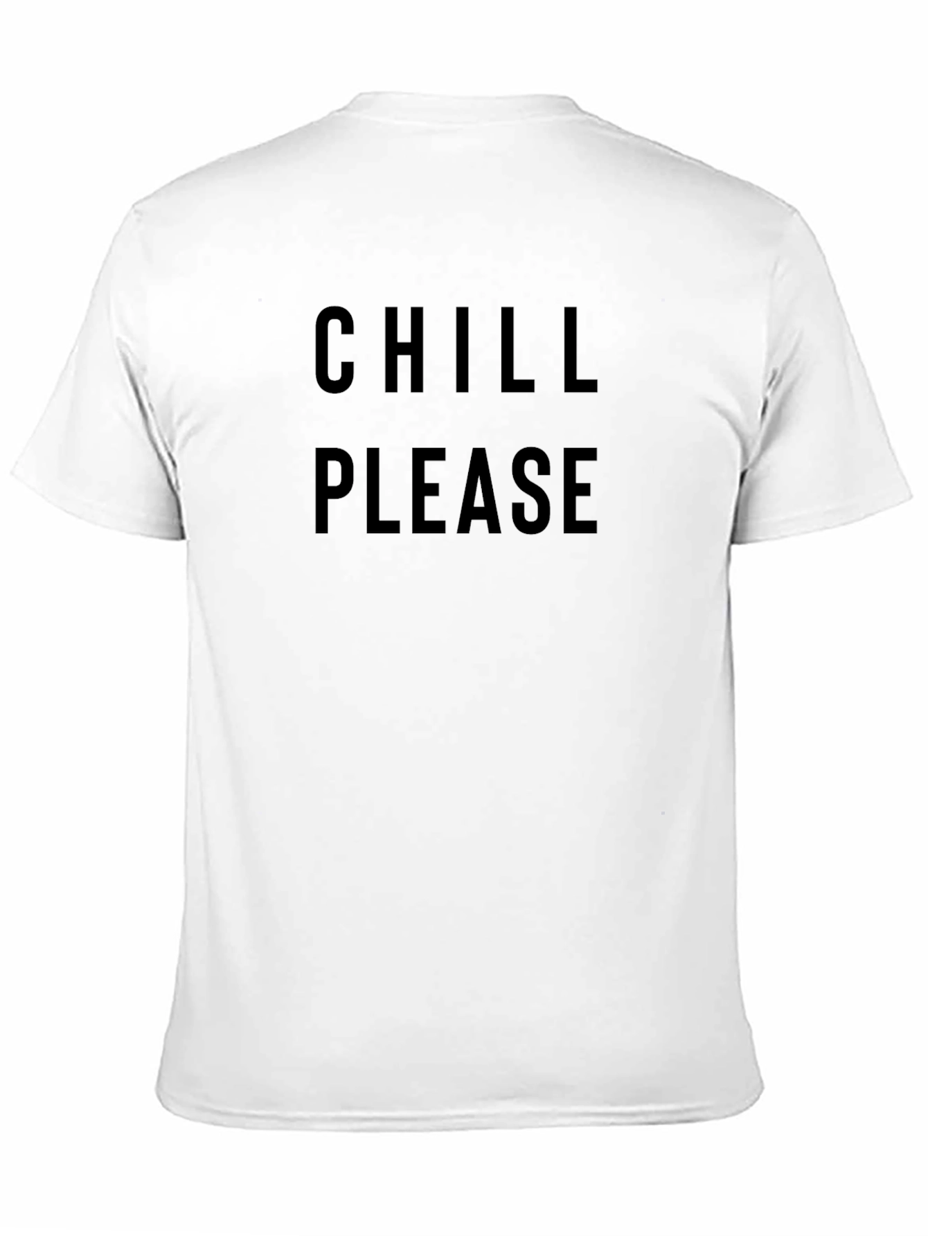 Chill Please Graphic Tee - Comfortable Black T-Shirt