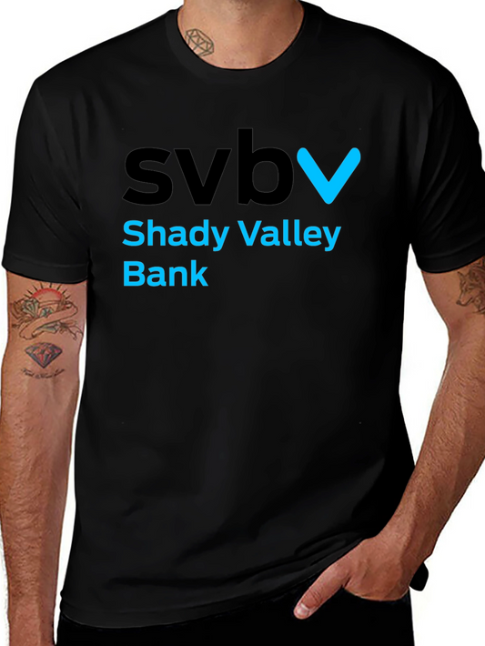 SVB Shady Valley Bank Graphic T-Shirt
