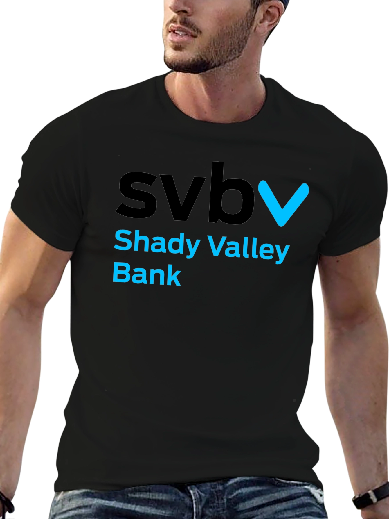 SVB Shady Valley Bank Graphic T-Shirt