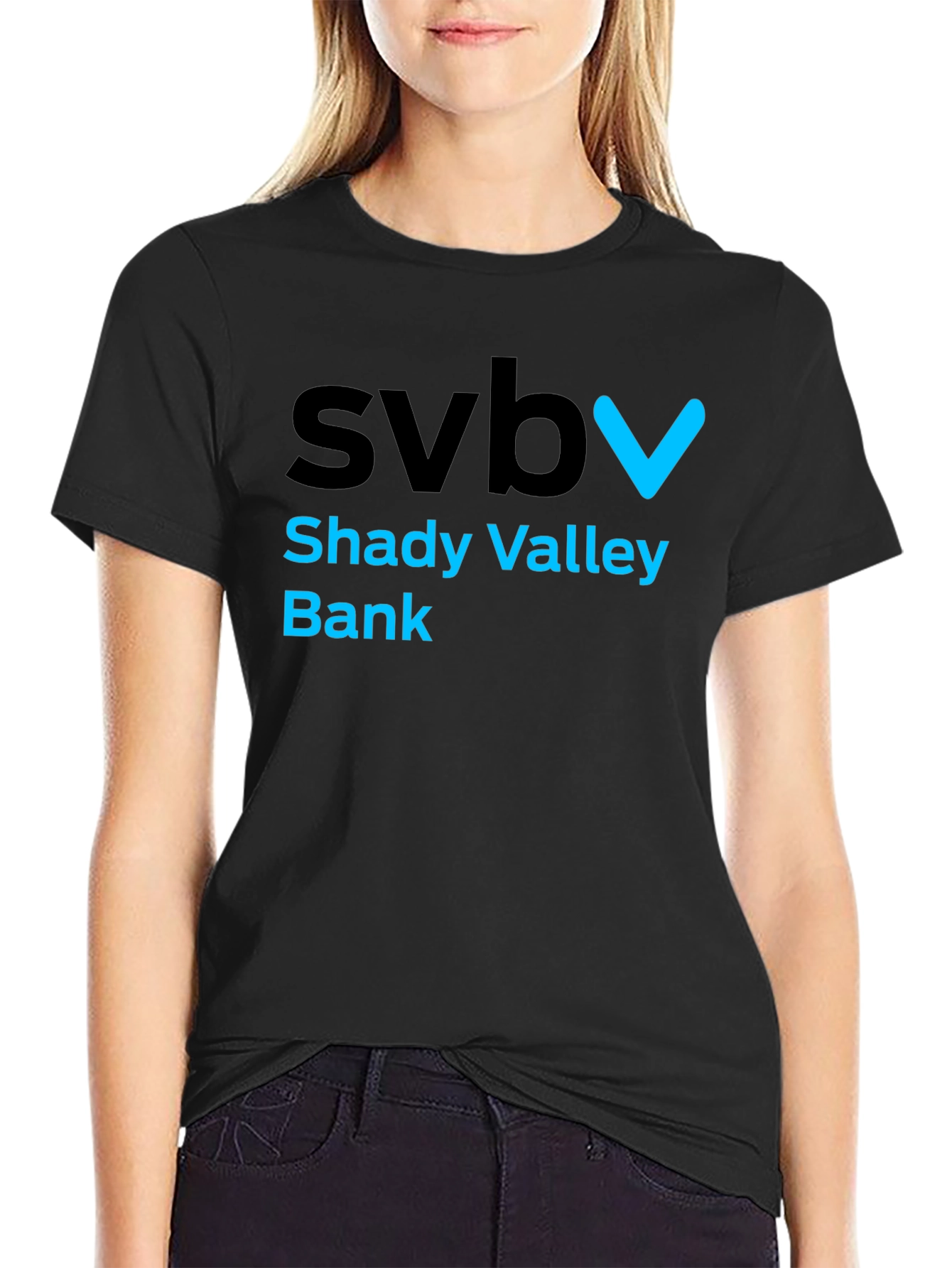 SVB Shady Valley Bank Graphic T-Shirt