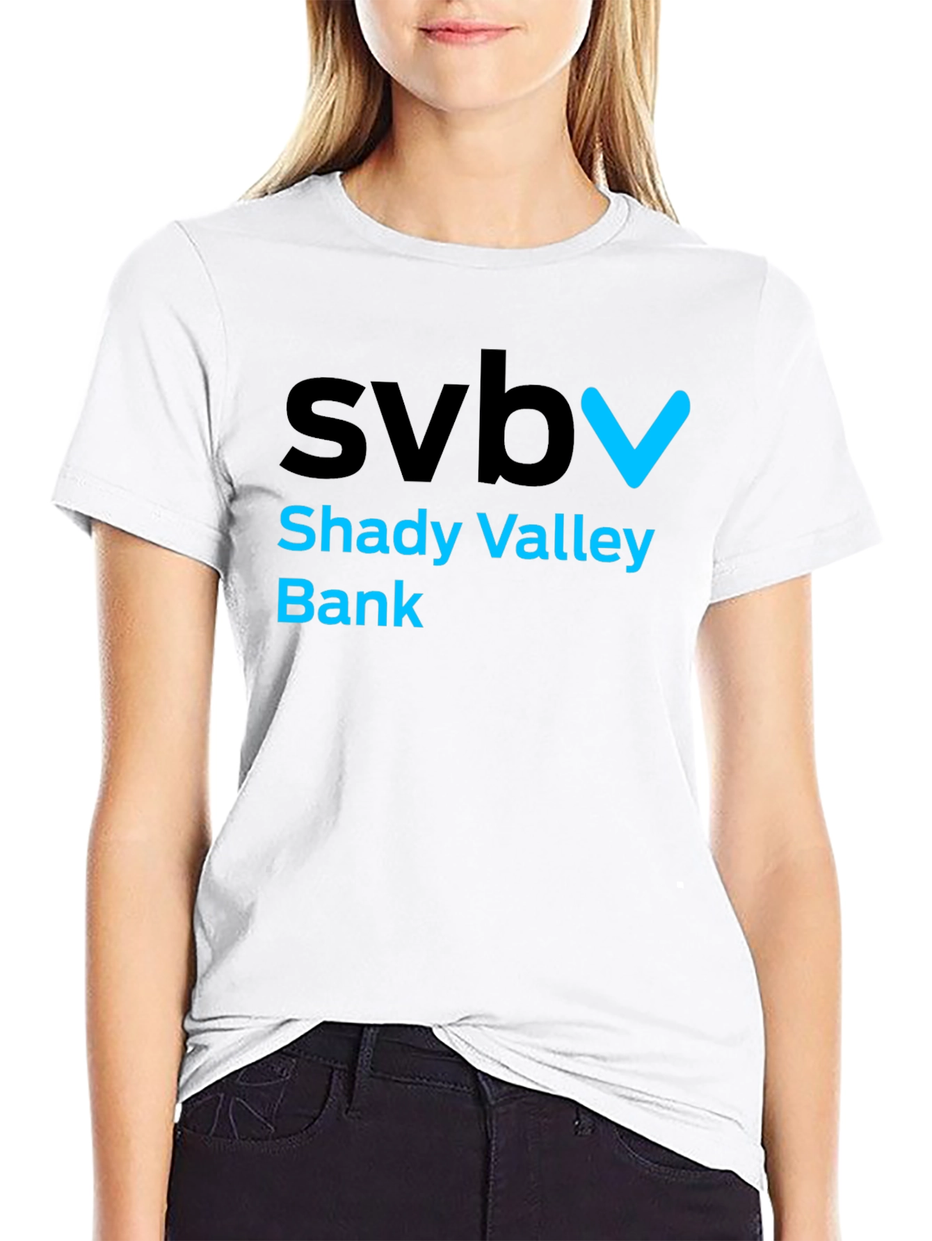 SVB Shady Valley Bank Graphic T-Shirt