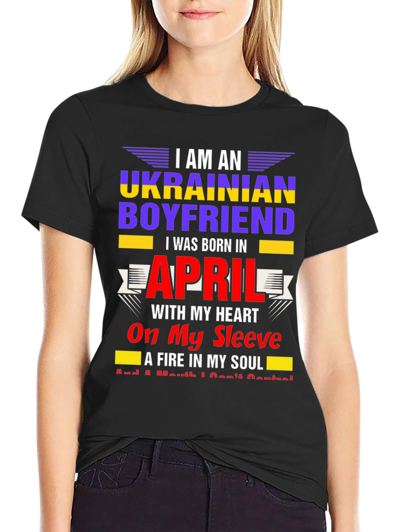 Ukrainian Boyfriend April Birthday T-Shirt